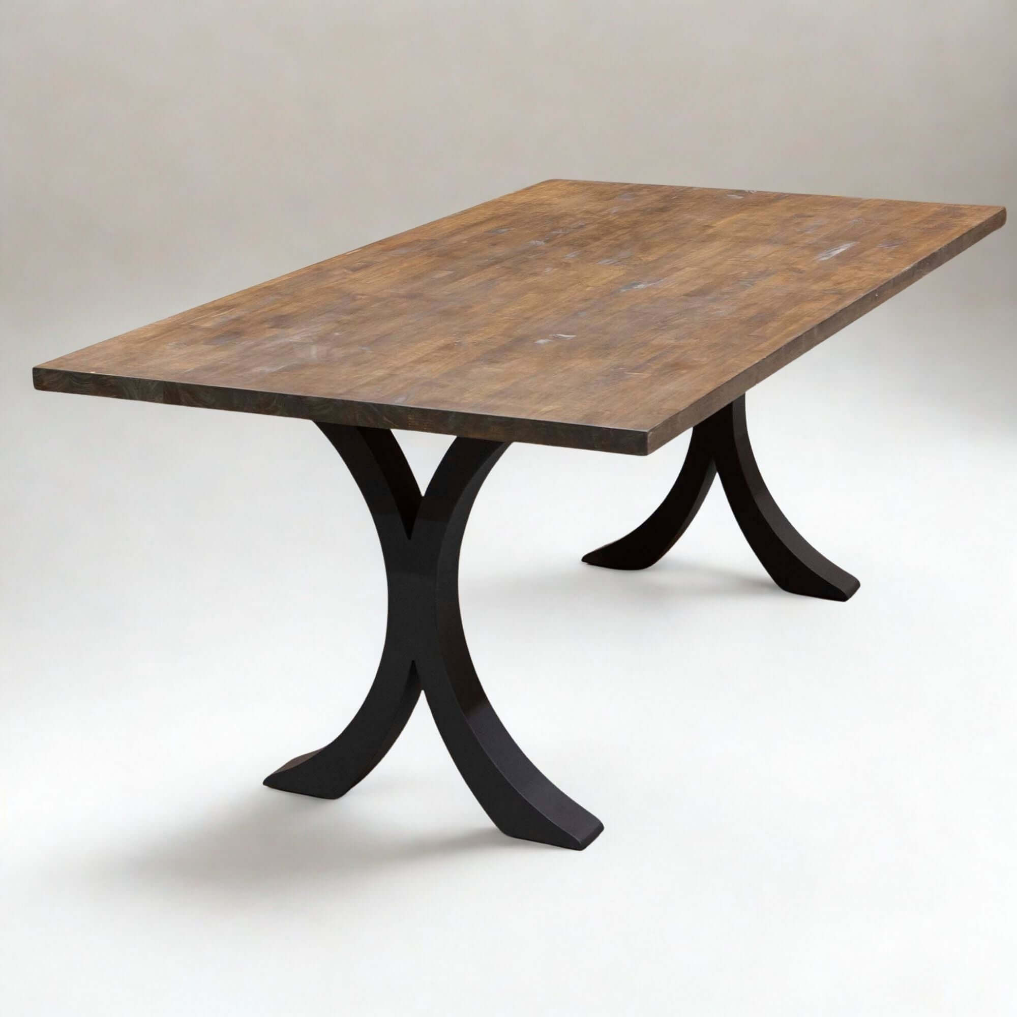 ST3013F - Flowy X-Shaped W23" Desk Table Legs, 1 Pair