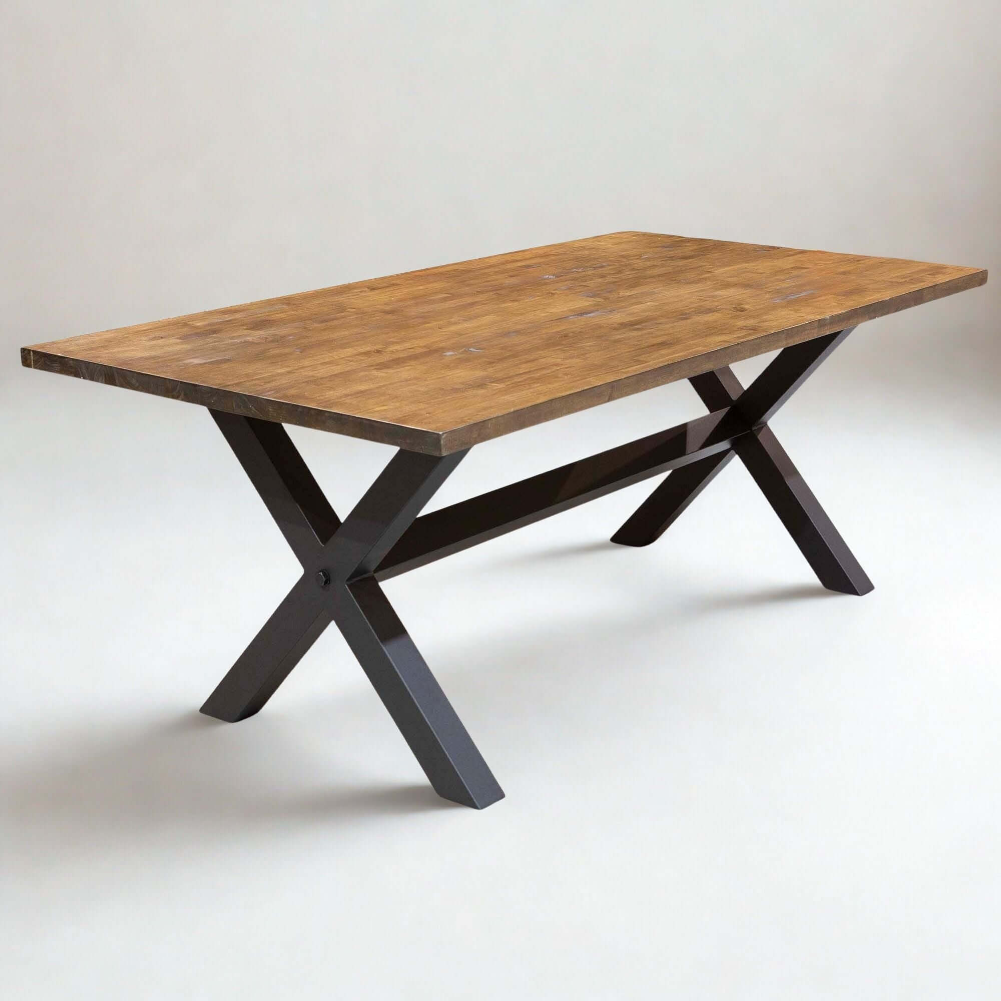 SS024 - X-Shaped Dining Table Base w/Stretcher
