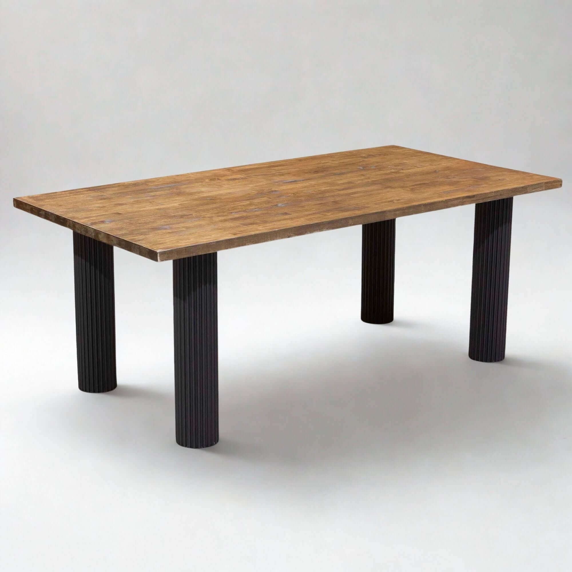 LK412 - Fluted Desk or Dining Table Legs, One Piece