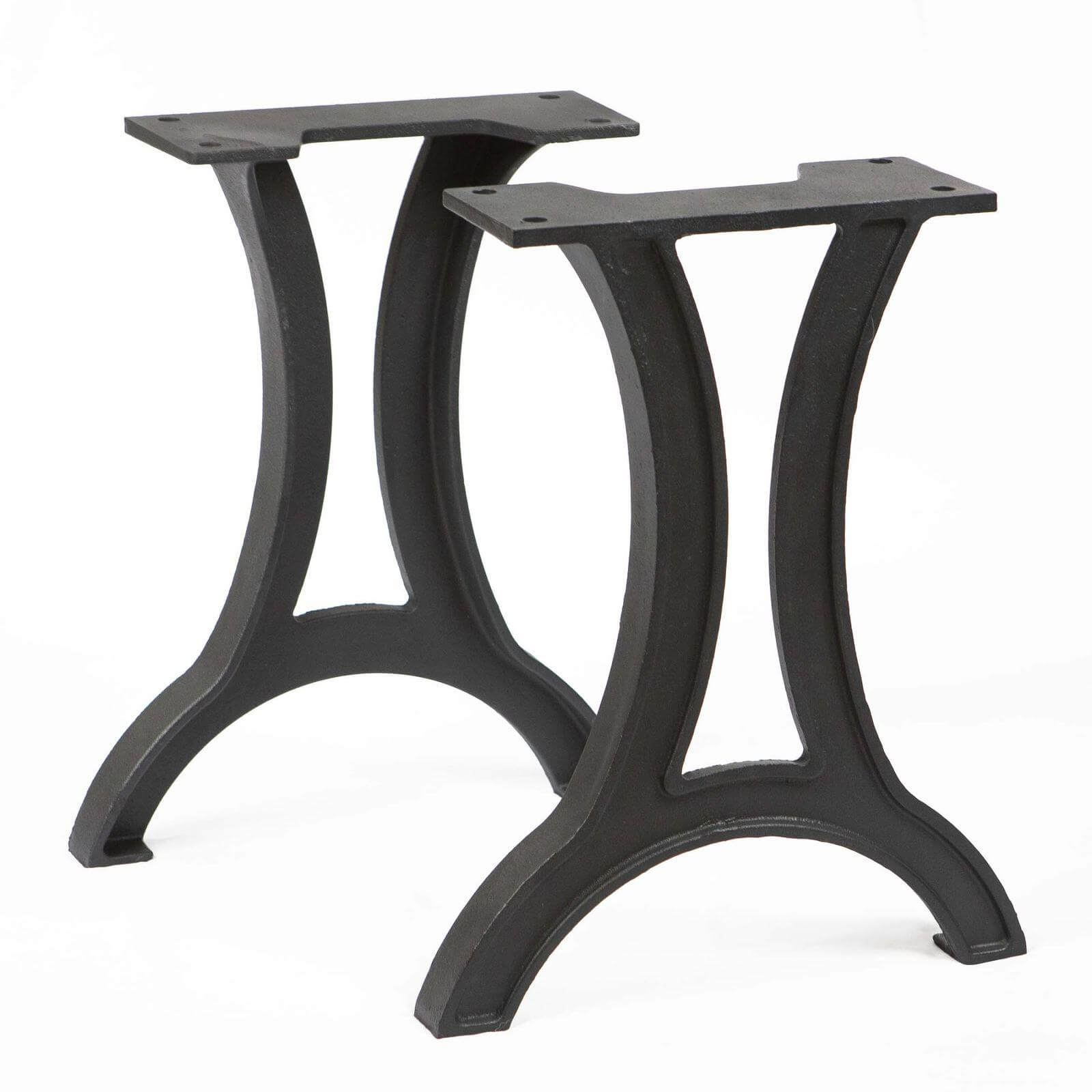 CN700 Cast Iron Bench or Narrow Coffee Table Legs, 1 Pair