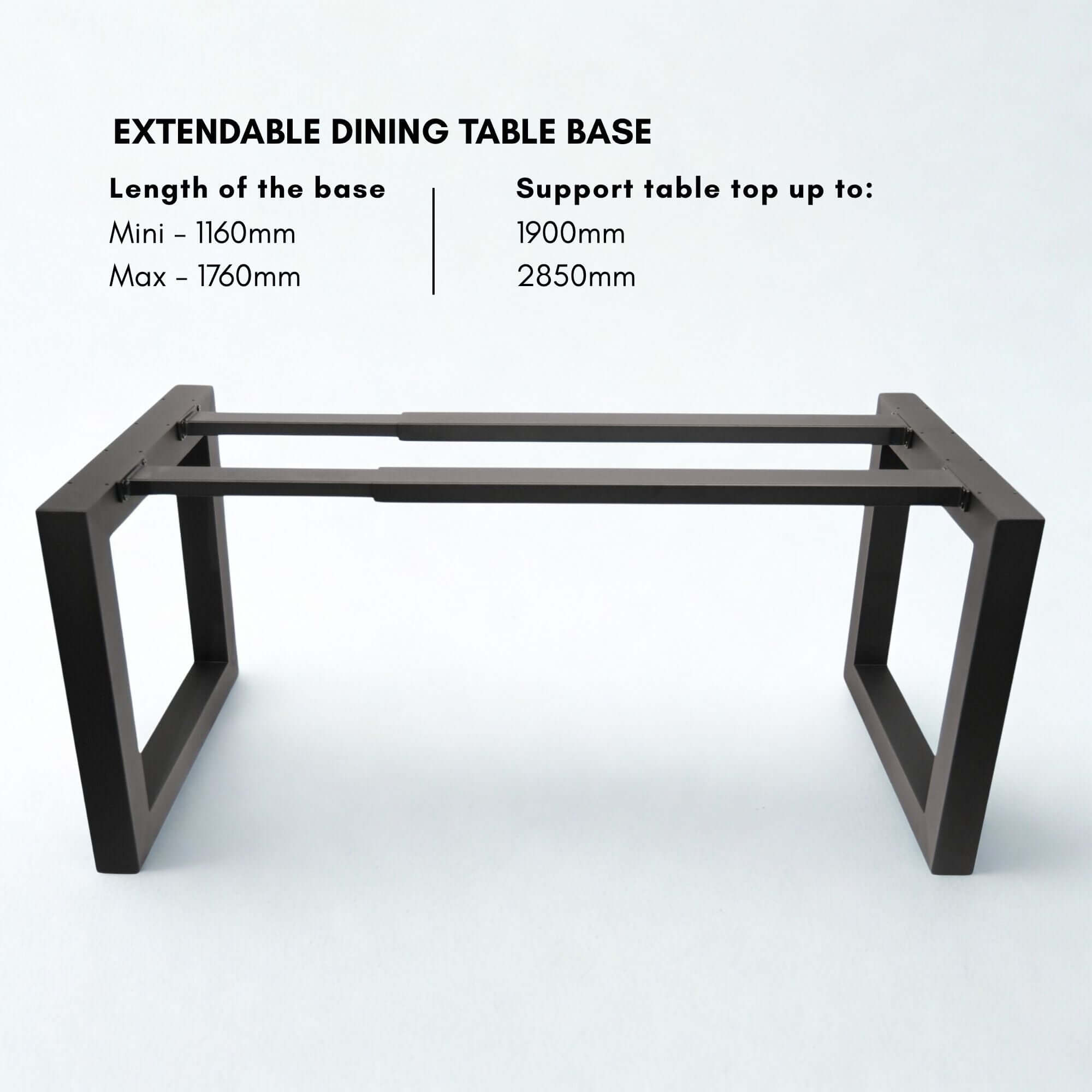 SS005 - Extendable square dining table frame