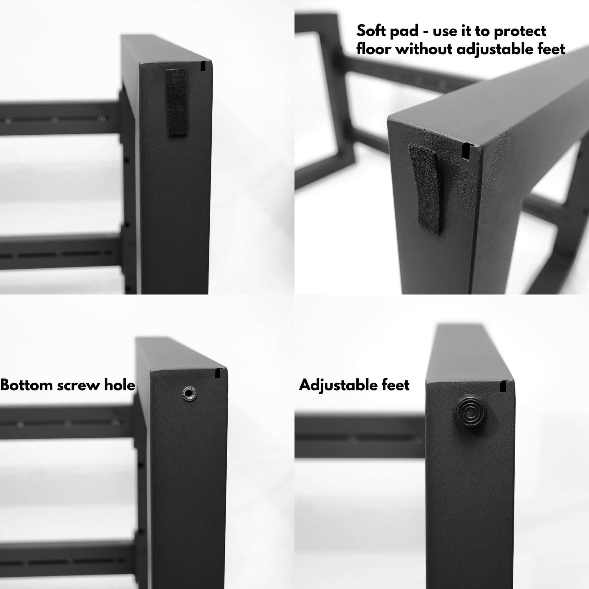SS005 - Extendable square dining table frame