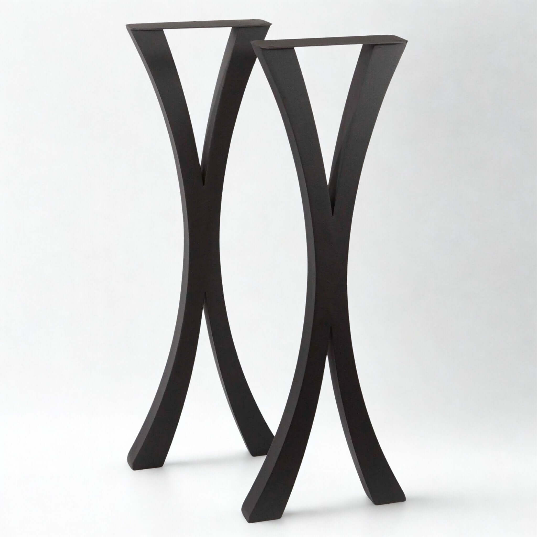 ST3013N, Flowy X-Shaped Bar Height Table Legs, 1 Pair