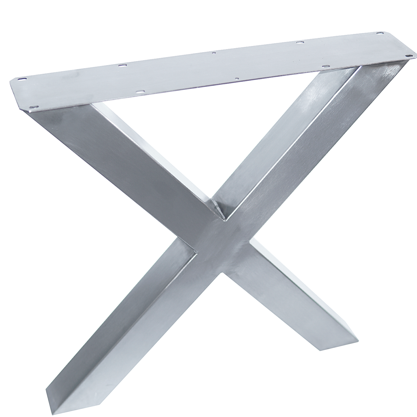 SS004 Strong X Shape Dining Table Legs (For heavy table tops), 1 Pair, 71cm x 71cm