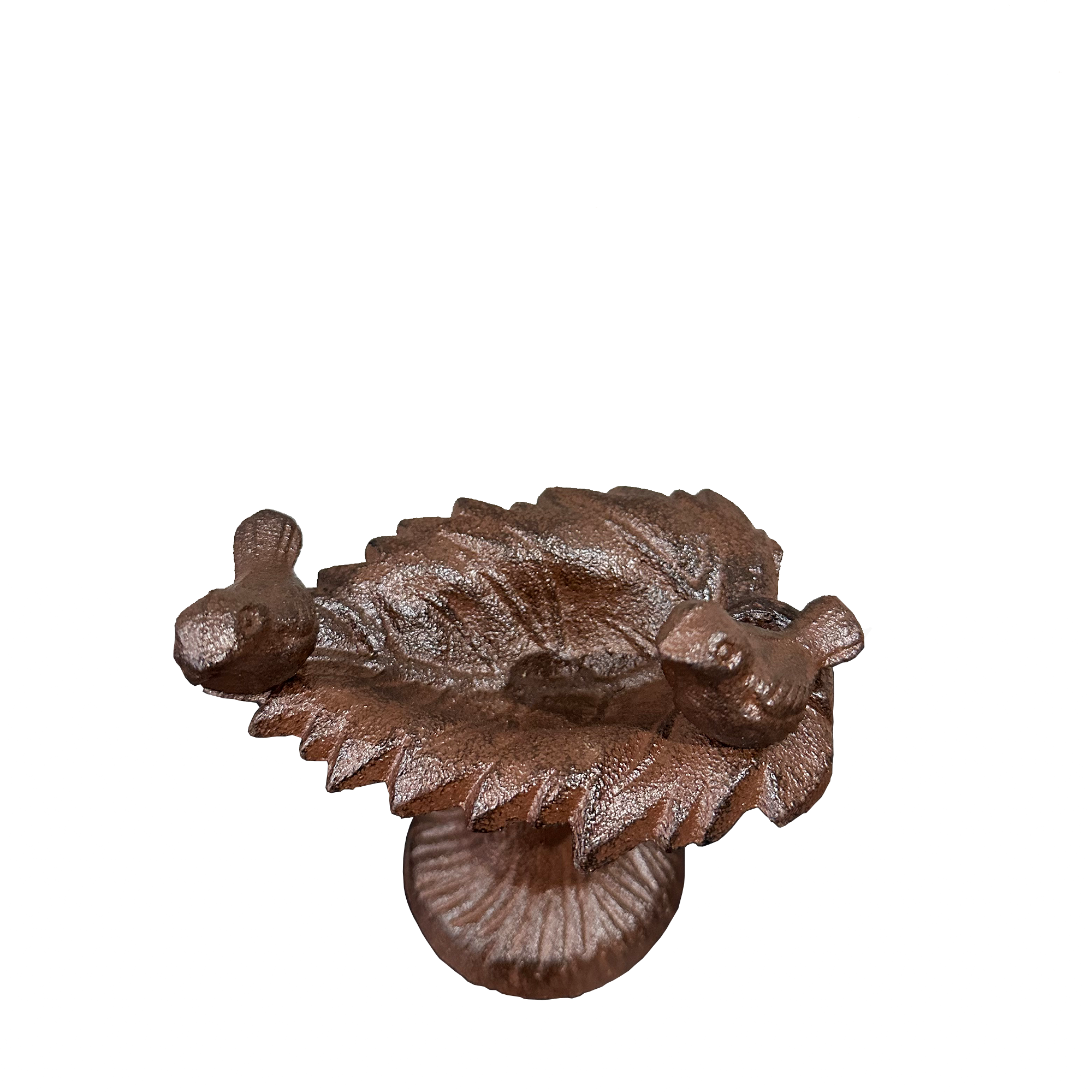 Cast Iron Bird Bath & Feeder- Double birds