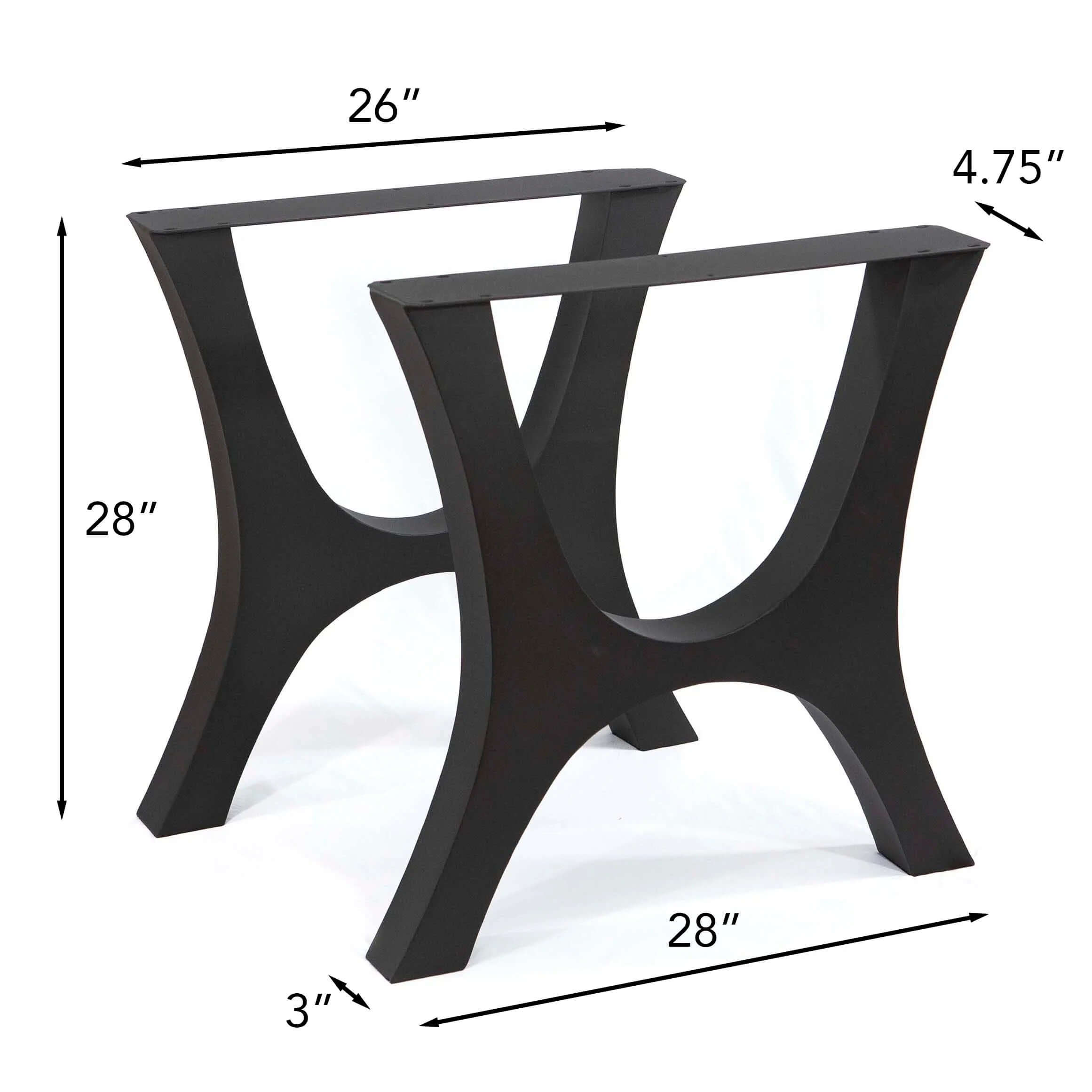 ST3014 Flowy H-Shaped Dining Table Legs