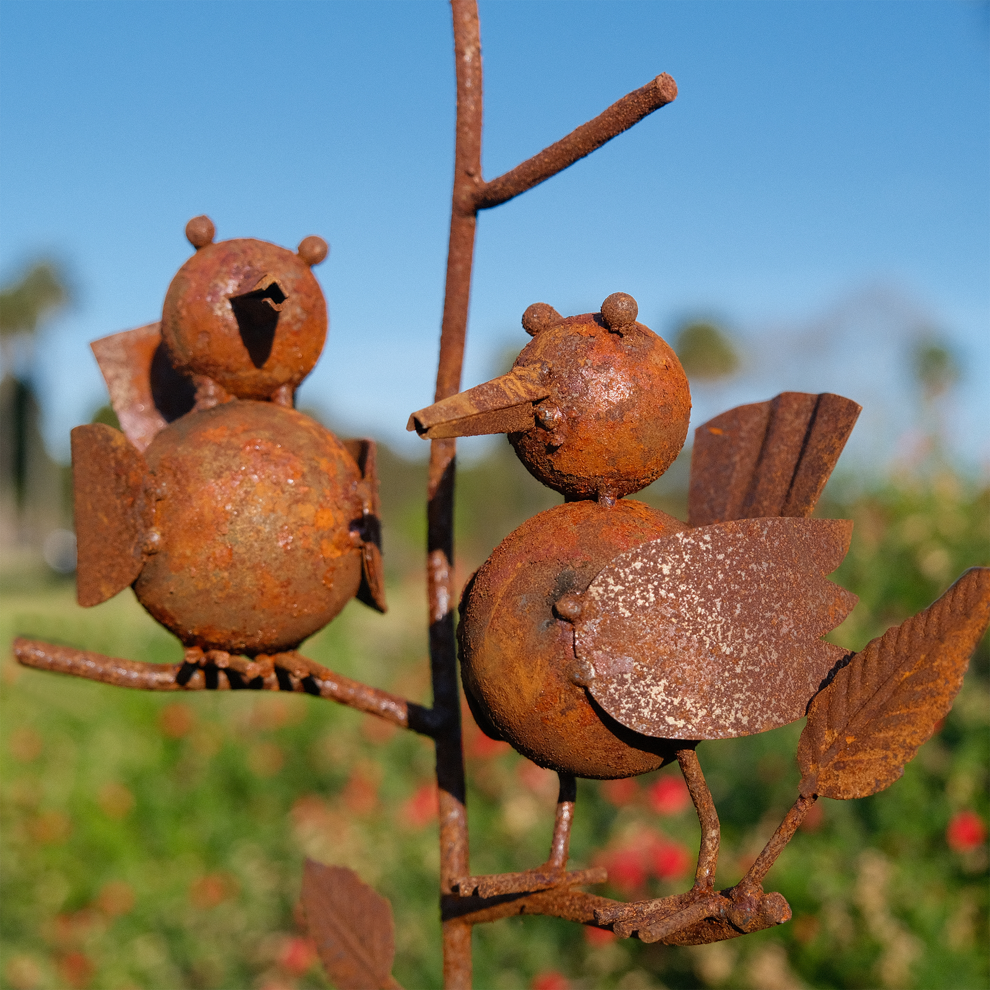 W4053 Long stake with Two birds