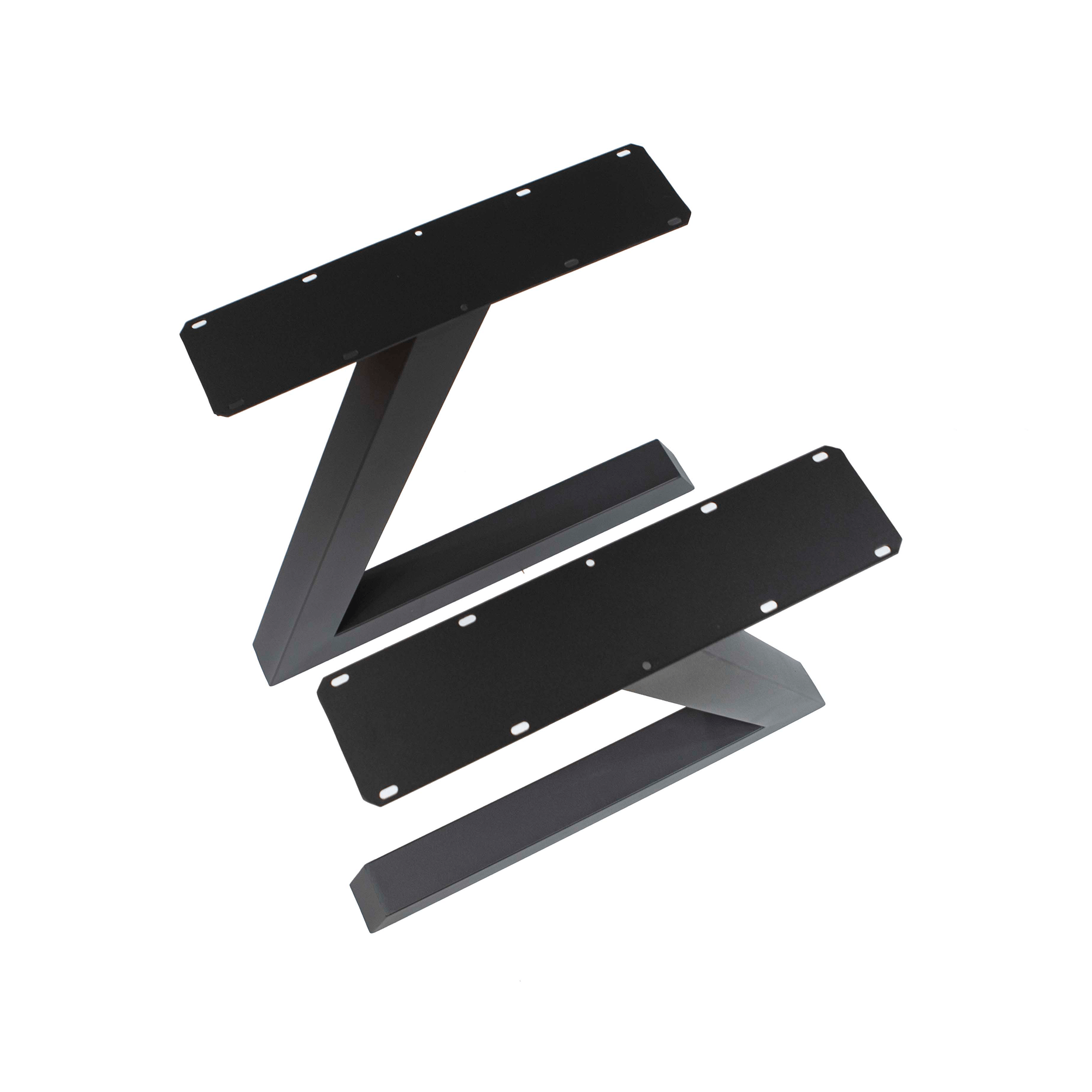 SS1810 L-Shaped Dining Table Legs, 1 Pair 71cm x 51cm