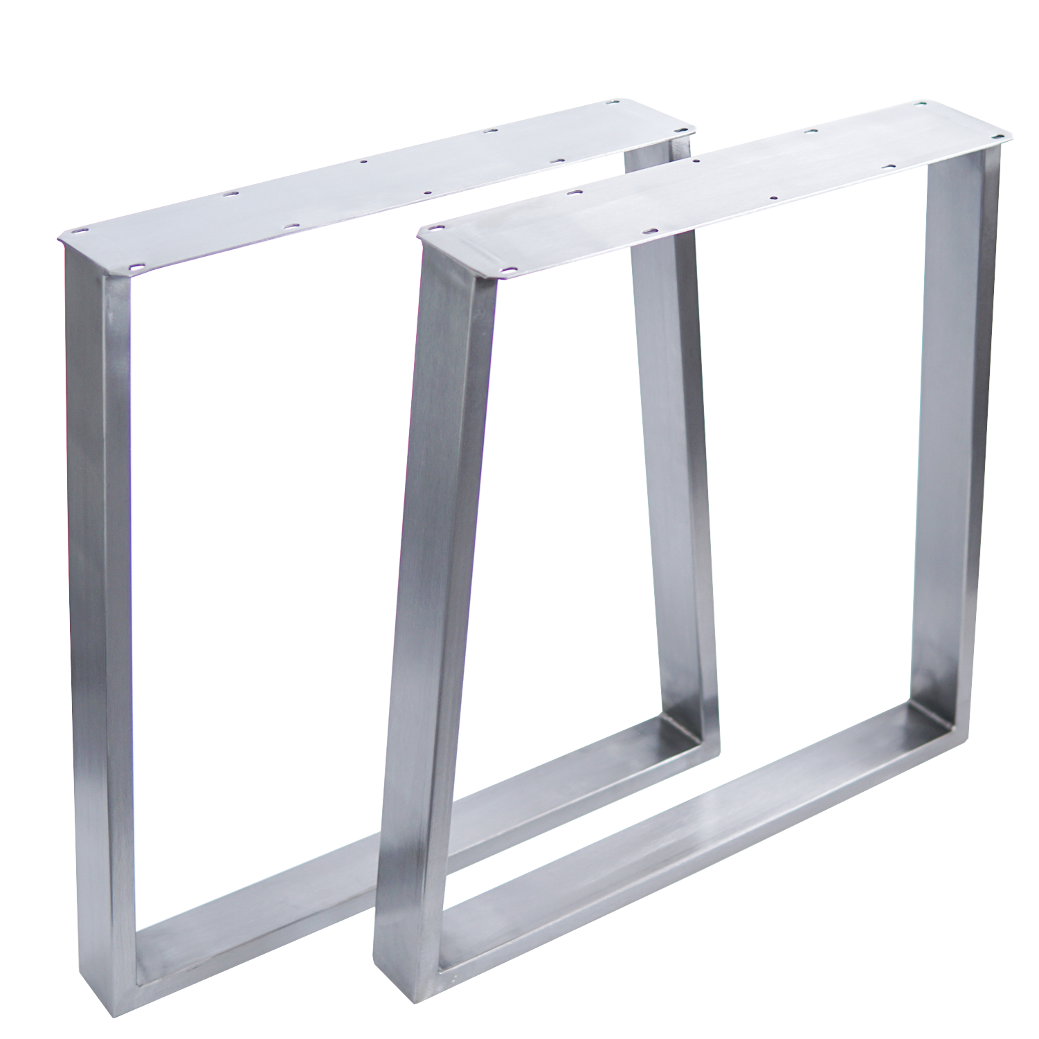 SS210N2 Trapezoid Dining Table legs, Narrow Top, 1 Pair 71cm X 58.5cm