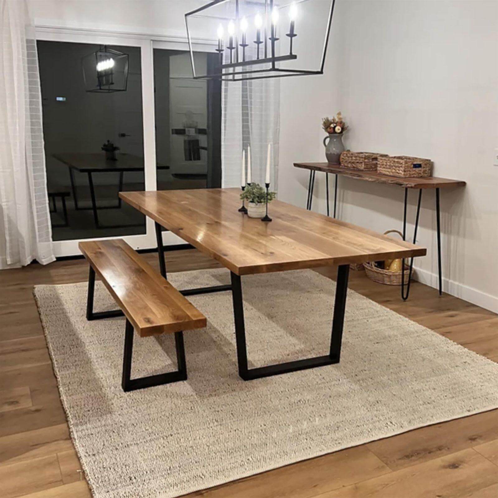 SS200 Trapezoid Bench legs, 1 Pair 41cm X 25.4cm