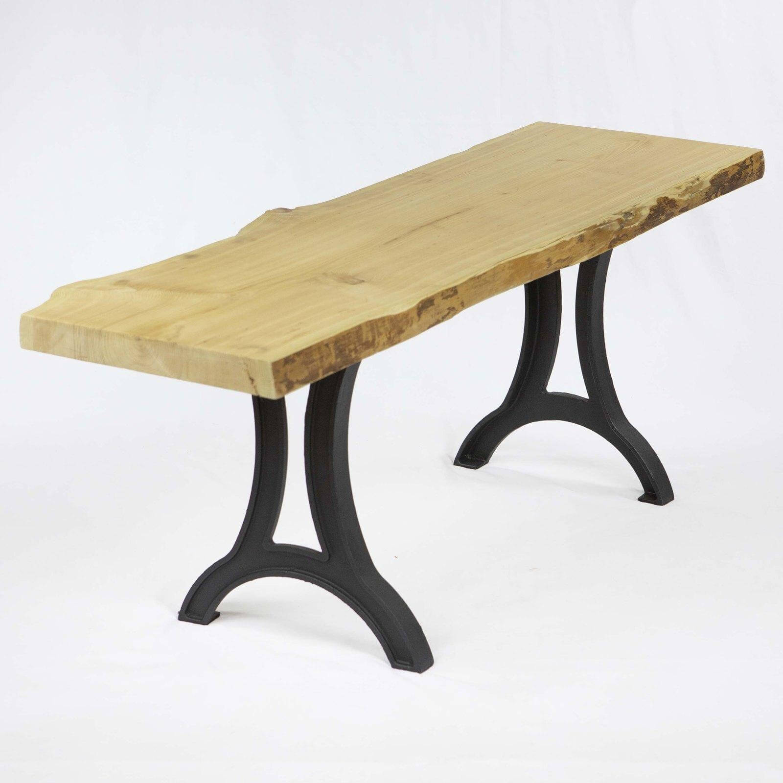 CN700 Cast Iron Bench or Narrow Coffee Table Legs, 1 Pair