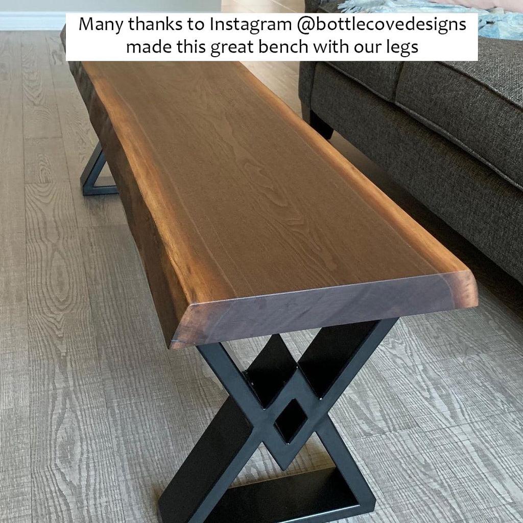 SS600 Bench Legs 1 Pair 41cm X 31cm