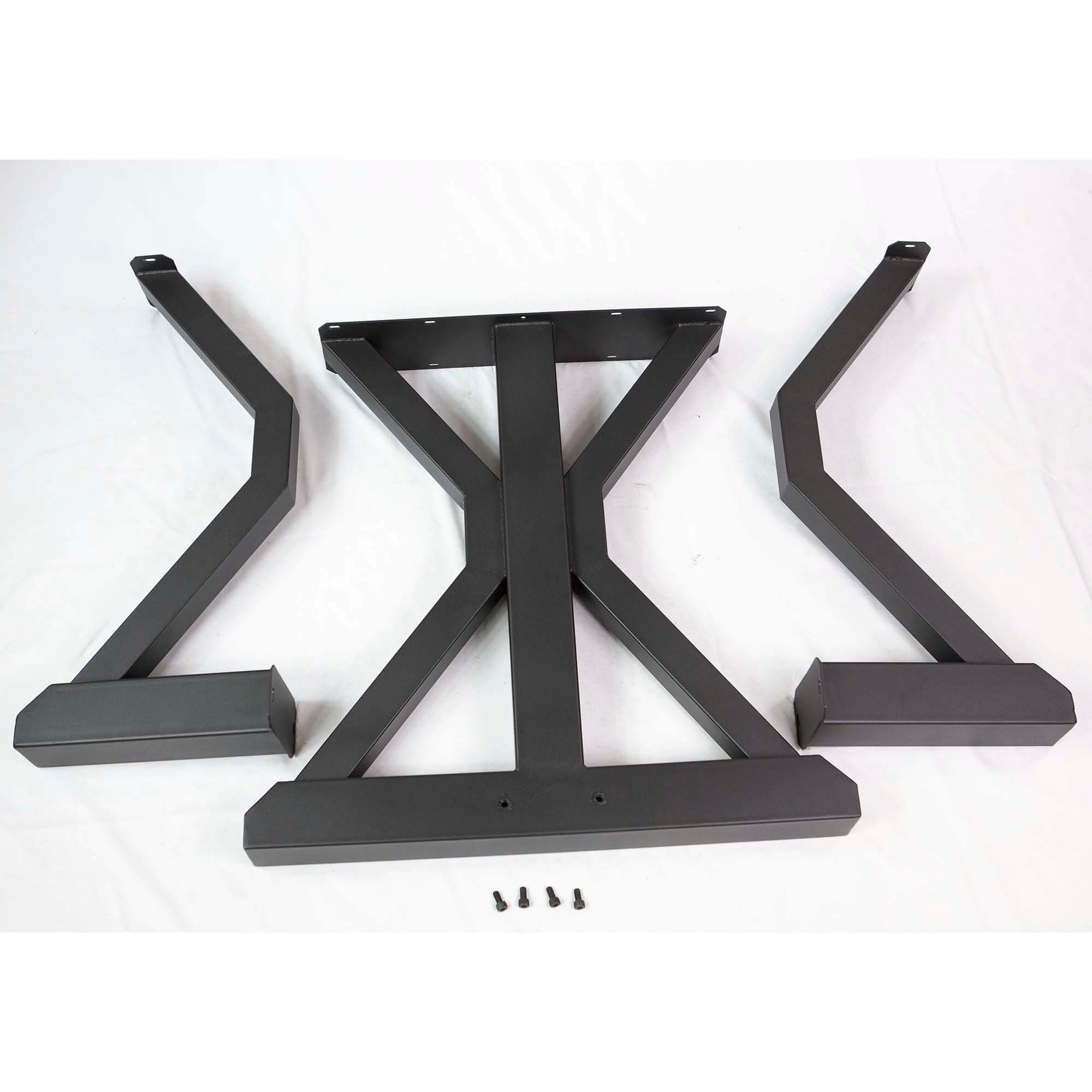 SS511 Round Dining Table Legs, 1 Set, Metal Trestle 710mm tall