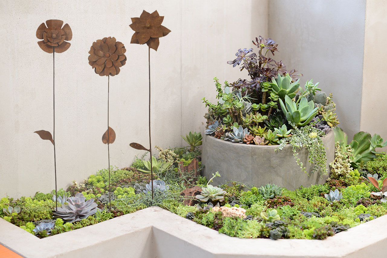 W4093467-SET  Metal flowers