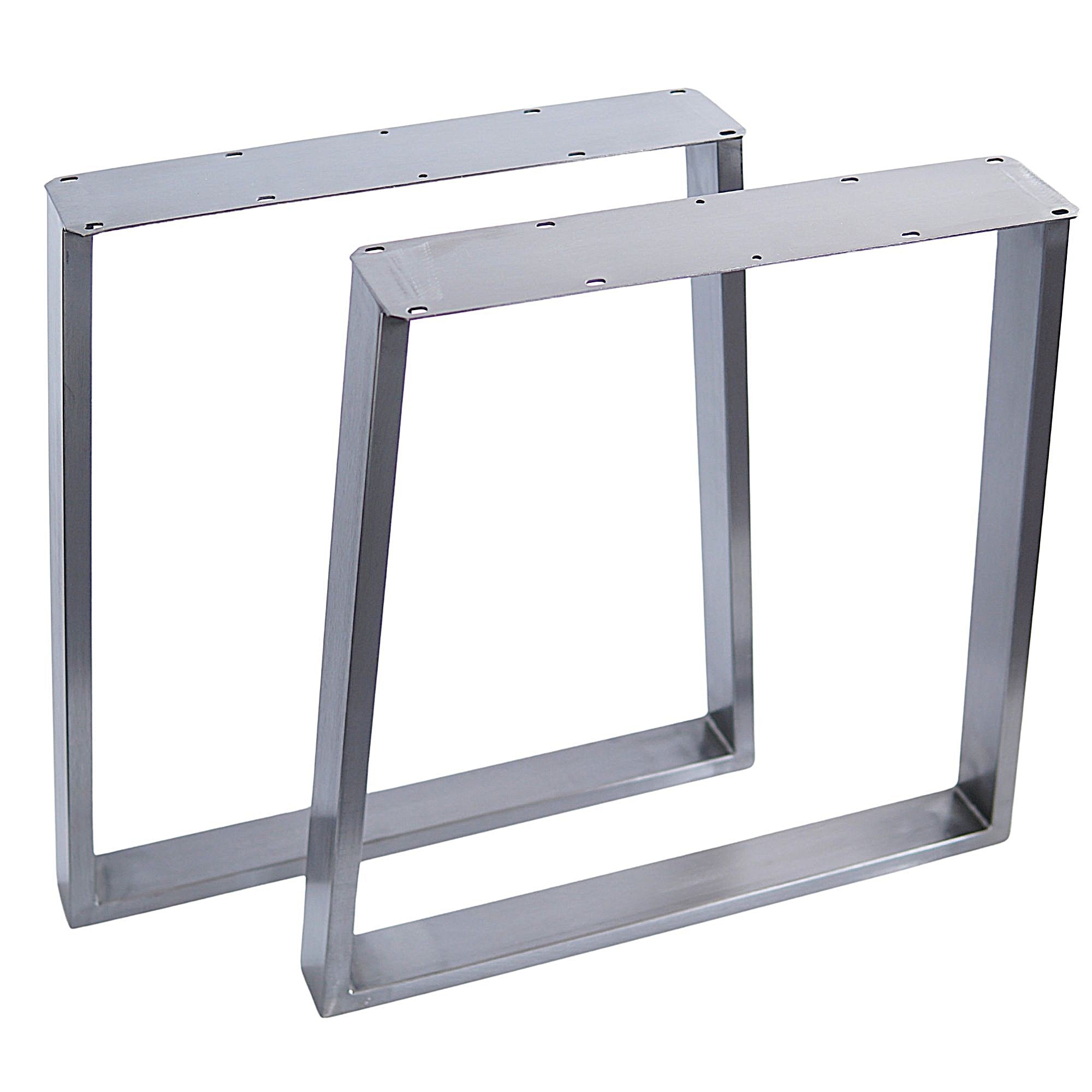 SS210N2 Trapezoid Dining Table legs, Narrow Top, 1 Pair 71cm X 58.5cm