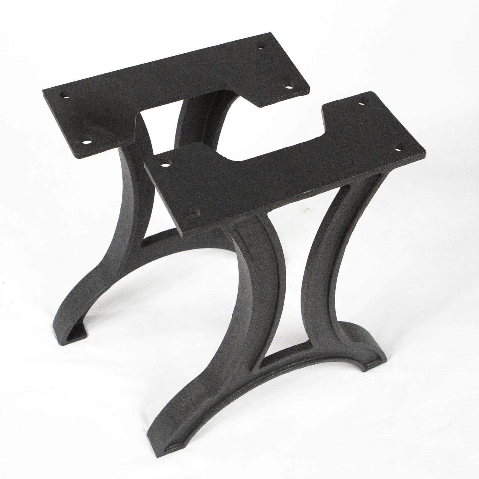 CN700 Cast Iron Bench or Narrow Coffee Table Legs, 1 Pair