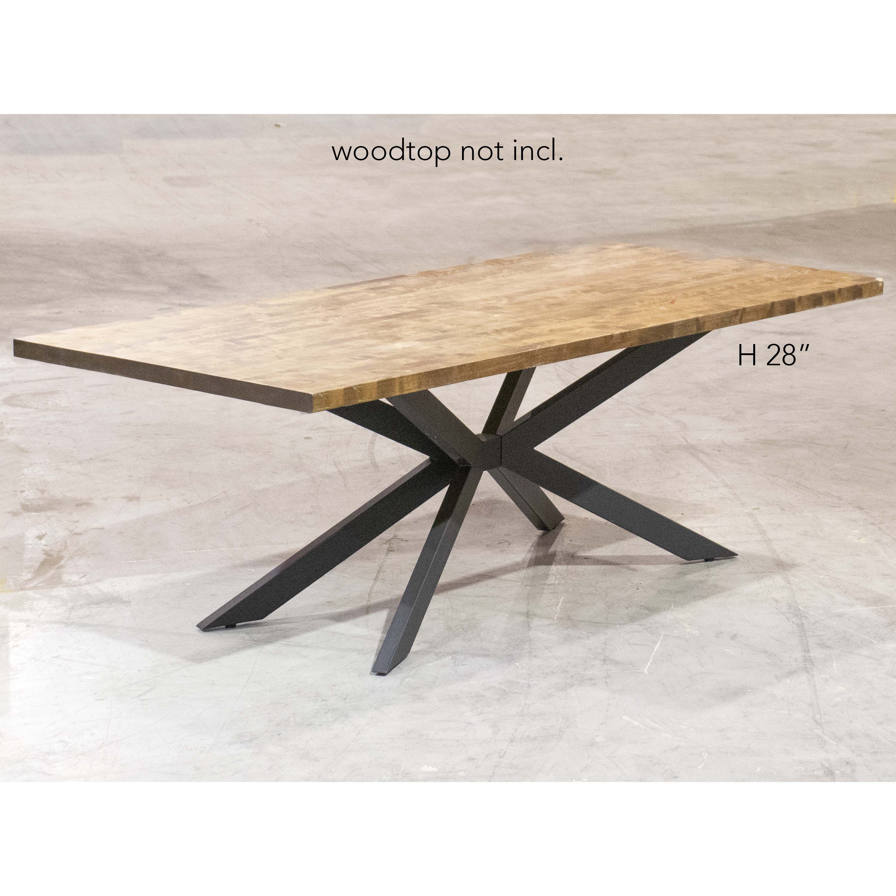 SS1510 Dining Table Legs, Metal Butterfly-Shaped