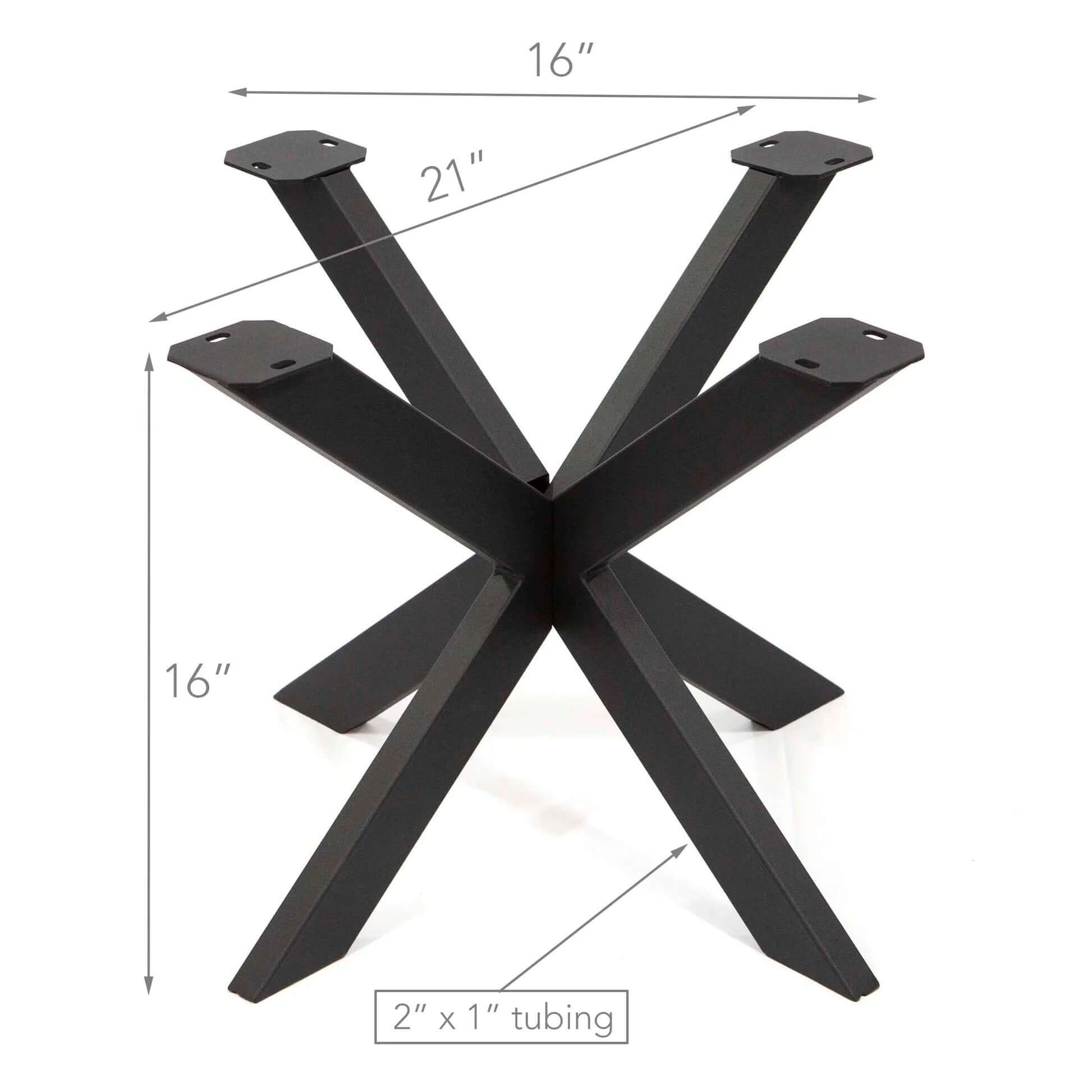 ST2621 H16" Starburst Round Coffee Table Base