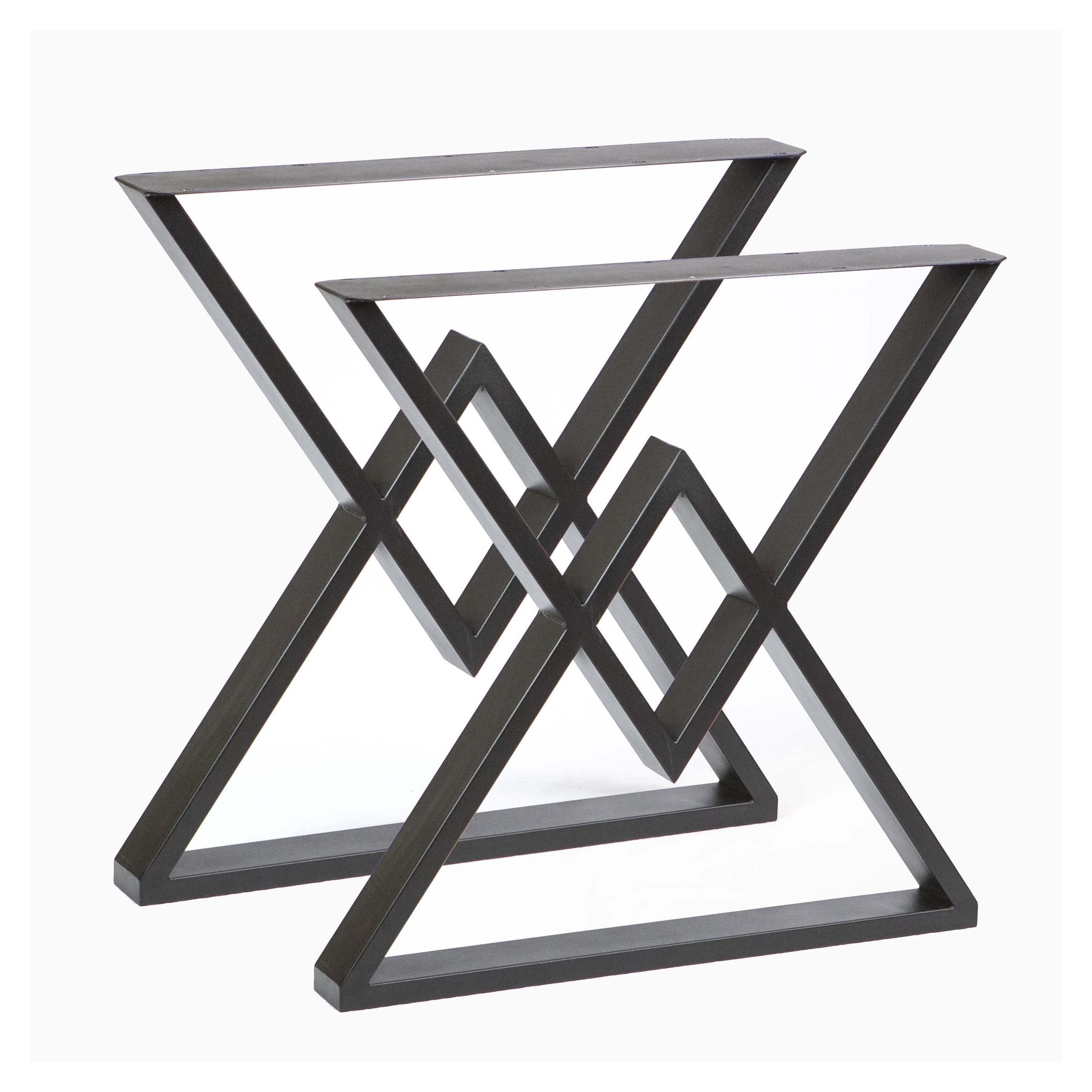 SS610 Diamond Dining Table Legs 1 Pair 71cm X 71cm