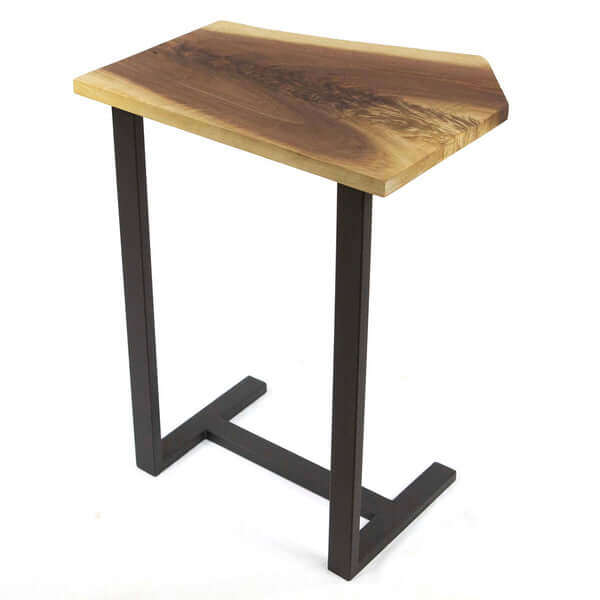 Fully assembled SS012 side table base, emphasising its stylish and compact form, ideal for small spaces.