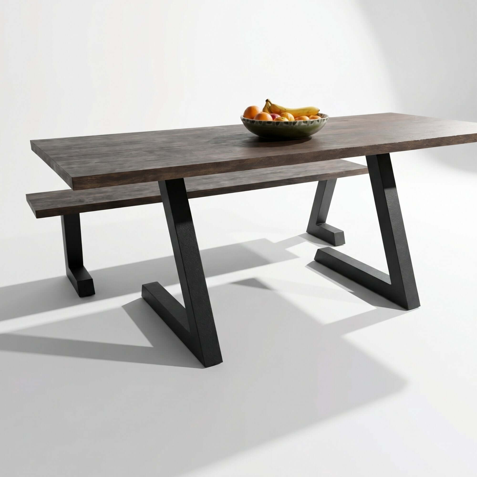 SS1810 L-Shaped Dining Table Legs, 1 Pair 71cm x 51cm