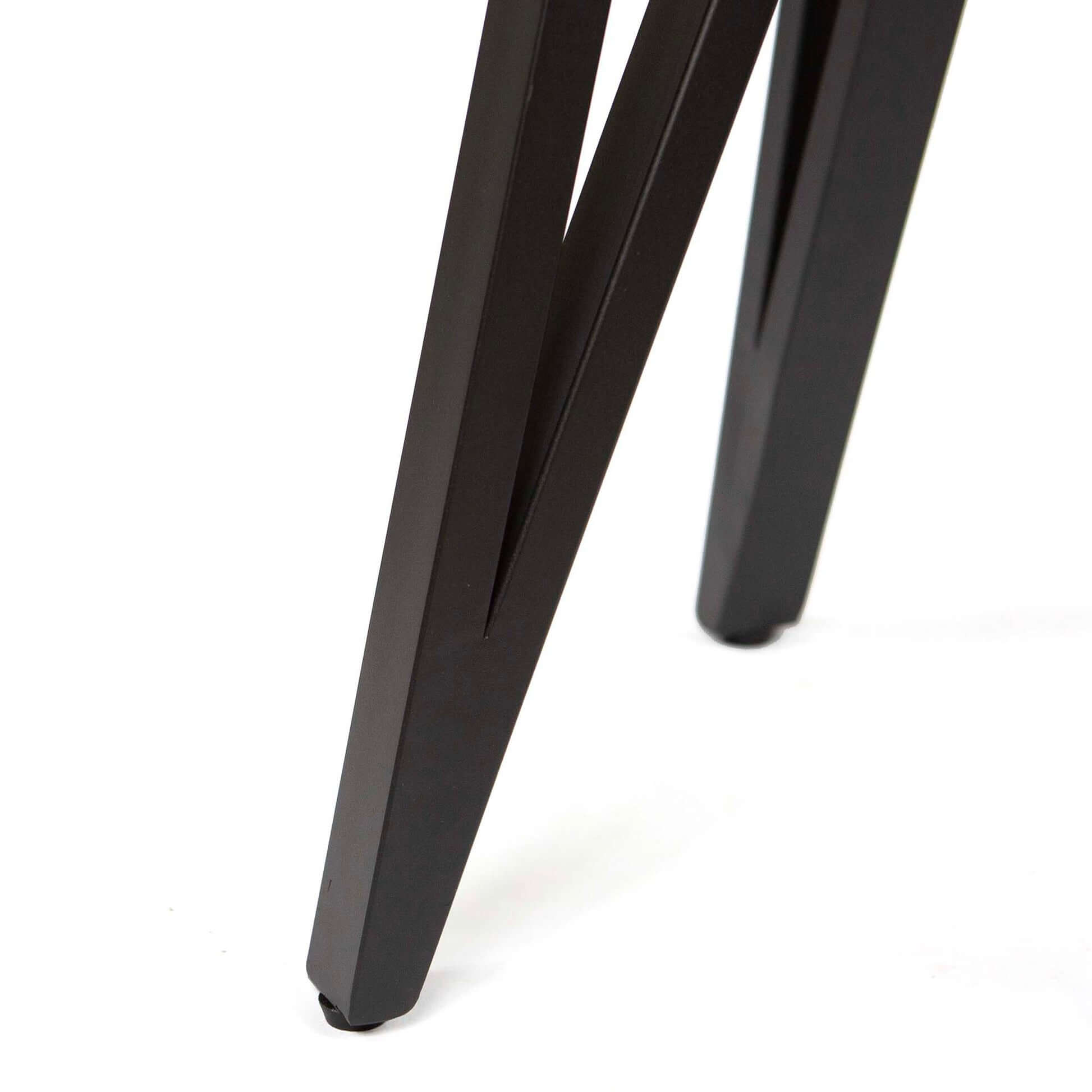 Close-up of SS2160 Box Corner Side Table Legs, featuring clean lines and a matte finish, ideal for contemporary furniture.