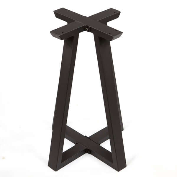 Side view of SS2260 pyramid shaped side table base, showcasing a modern and stylish design.
