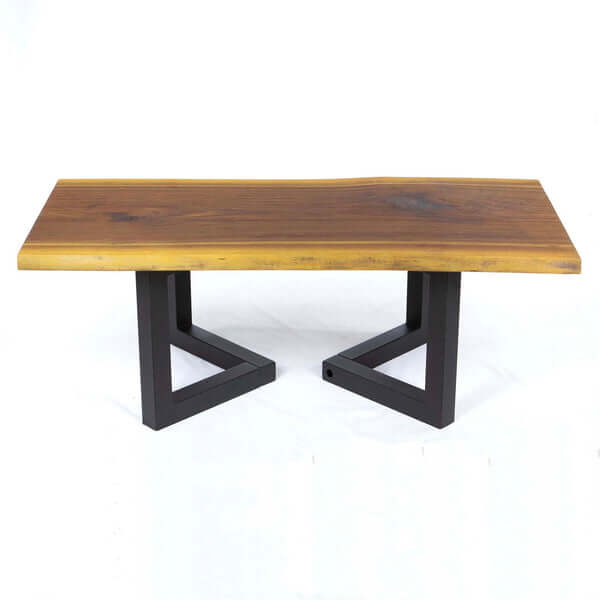 SS2320 Chevron Coffee Table Legs shown from the front, demonstrating the modern style and elegant geometric lines.