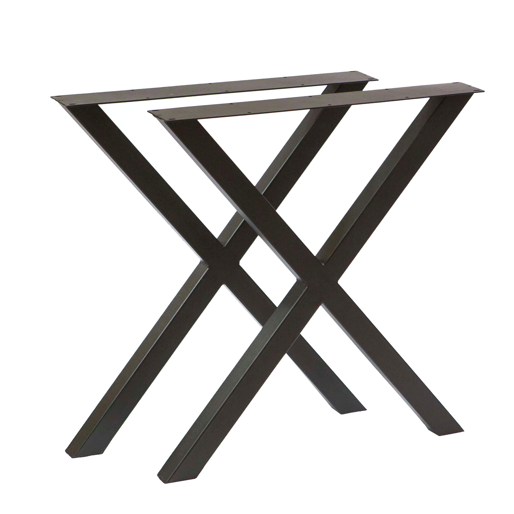 W5037A Heavy Duty Dining Table X Legs, 1 Pair (Set of 2 legs) 71cm tall 66cm wide