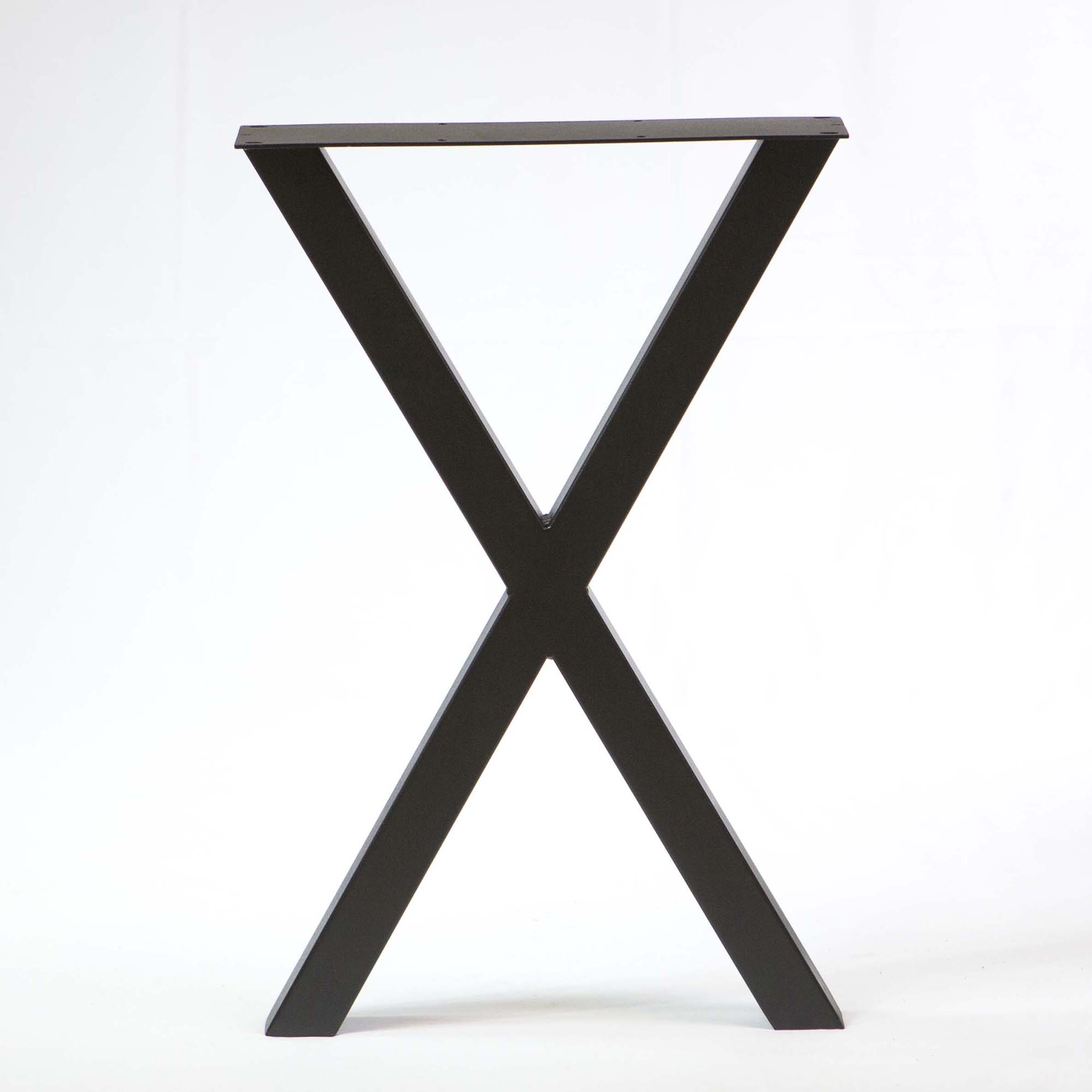 W5037BW Heavy duty Writing desk table X legs, 1 Pair 71cm tall 46cm wide