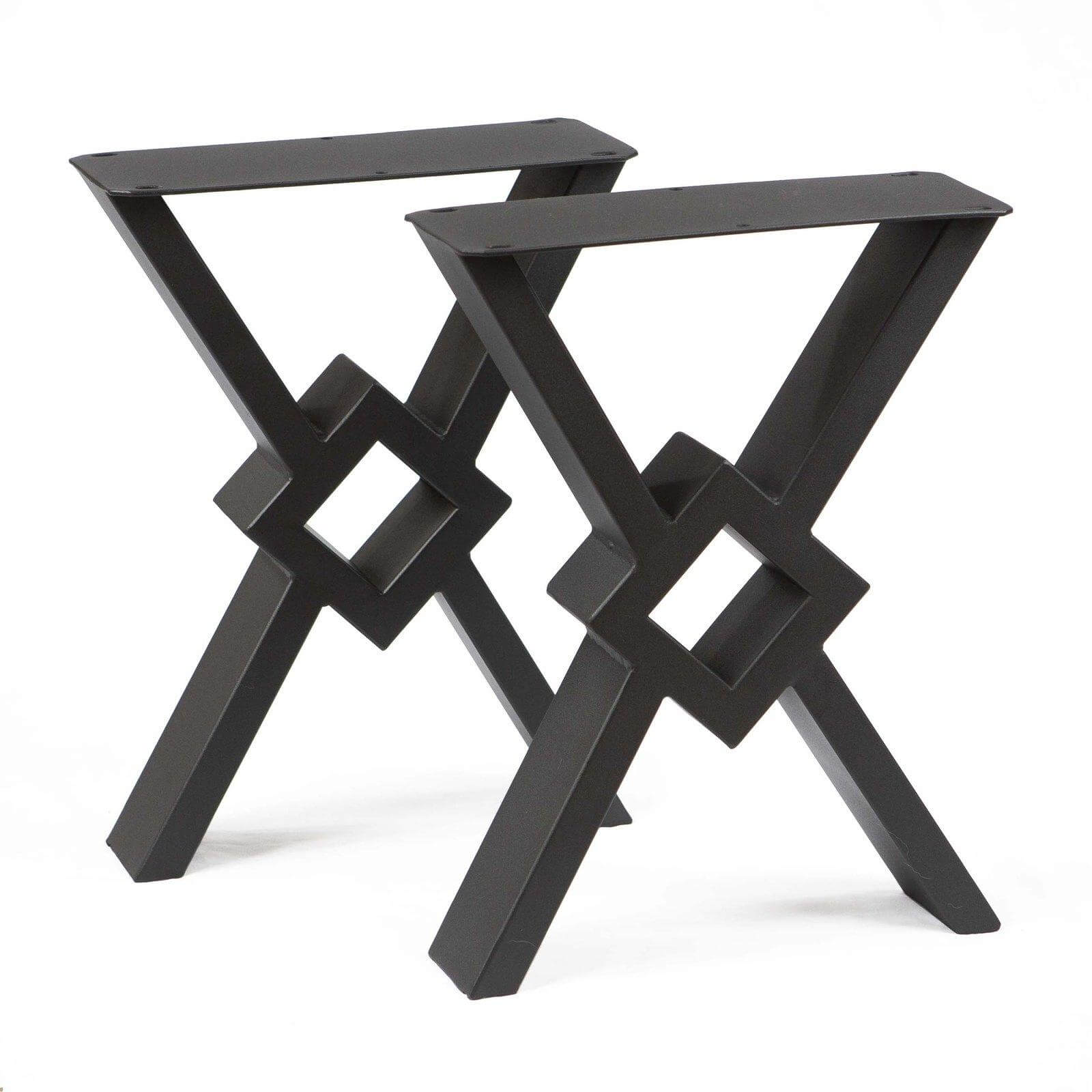 SS1900 Modern X-Shaped Bench Legs, 1 Pair