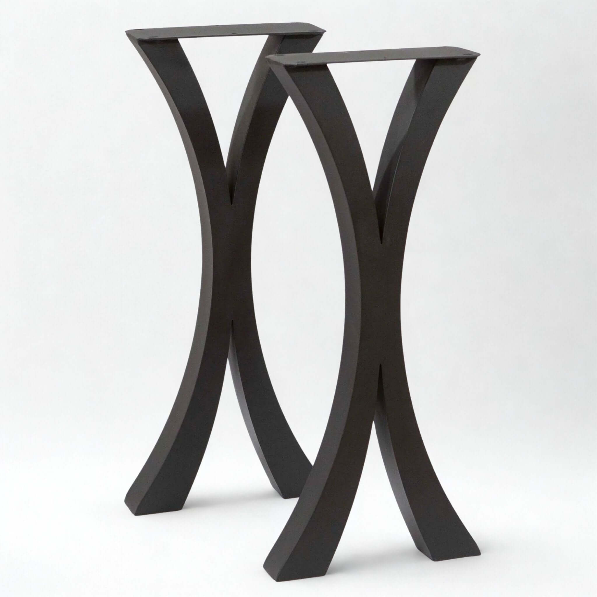 ST3013B, Flowy X-shaped Entryway Console Table legs, 1 Pair