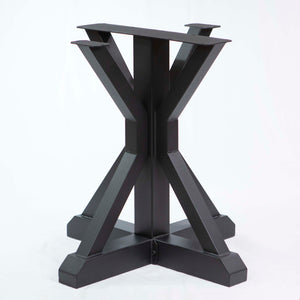SS511 Round Dining Table Legs, 1 Set, Metal Trestle 710mm tall