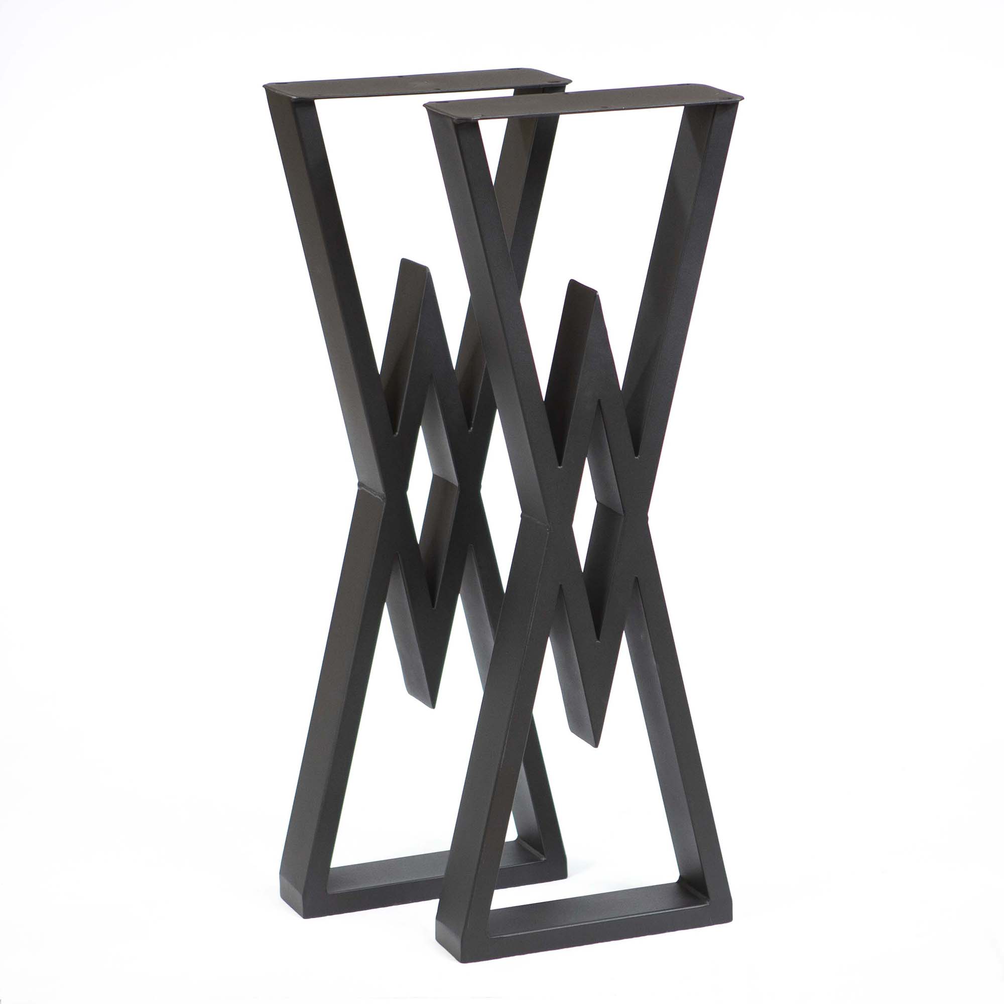 SS670 Console Table legs 86cm tall 31cm wide, 1 Pair, Counter Height Diamond Shape