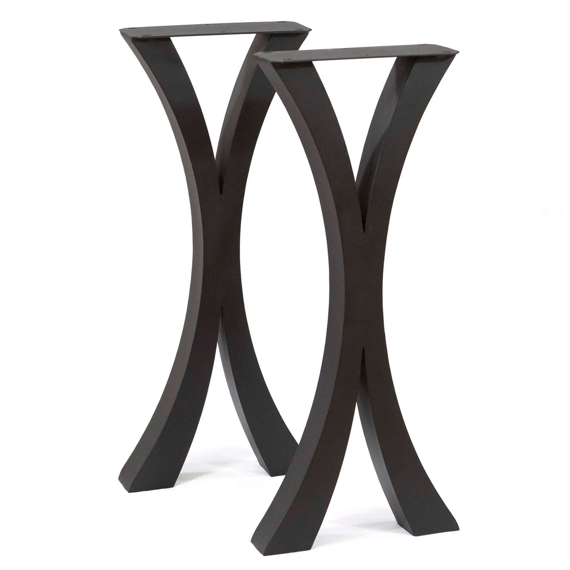 ST3013B, Flowy X-shaped Entryway Console Table legs, 1 Pair