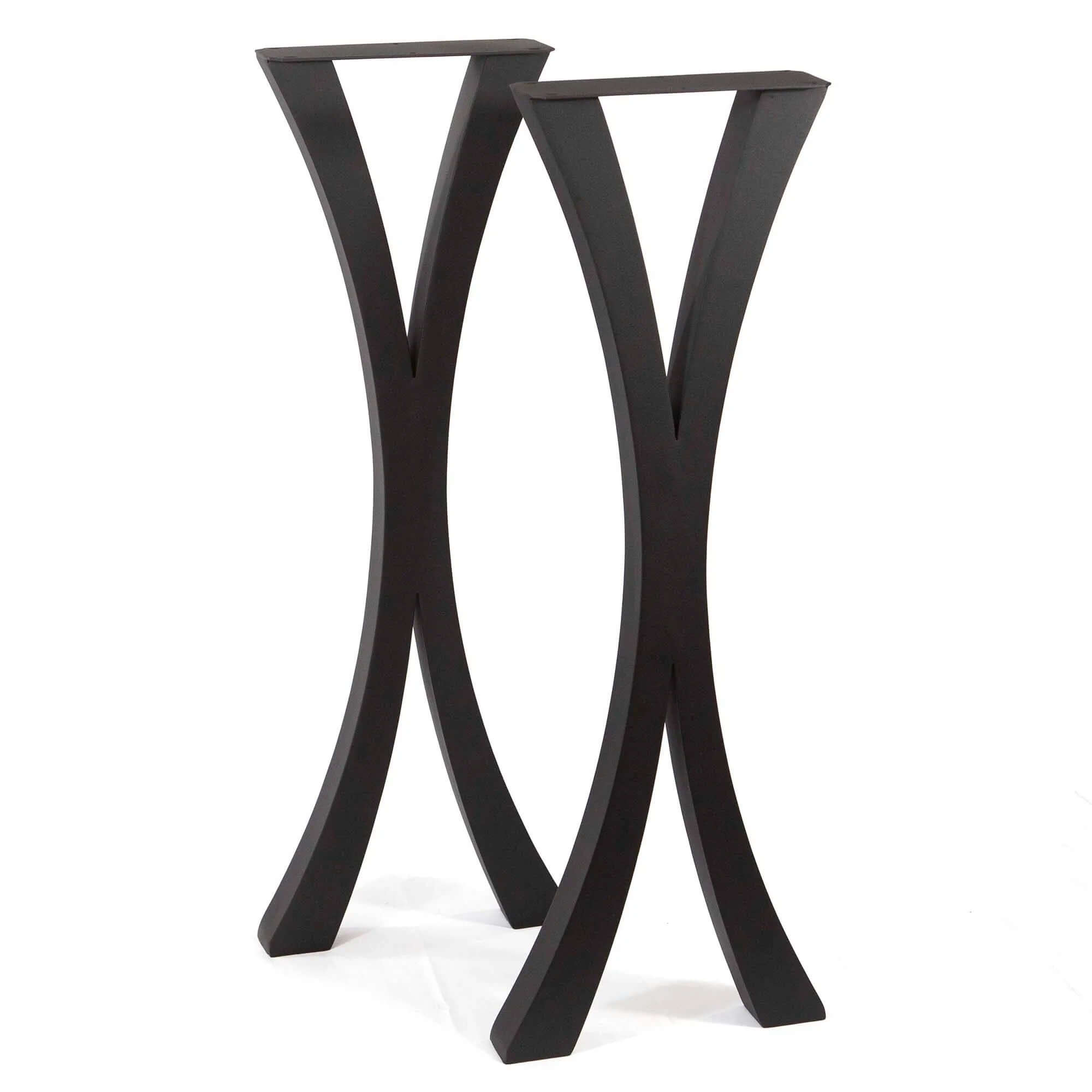 ST3013N, Flowy X-Shaped Bar Height Table Legs, 1 Pair
