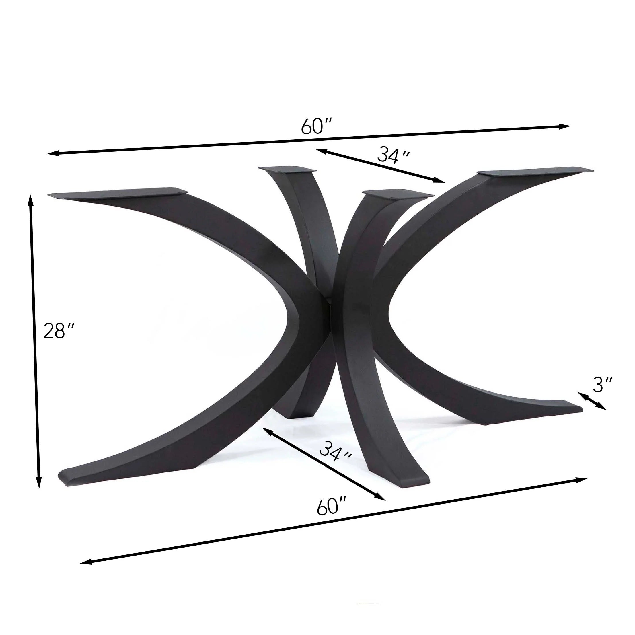 ST3015 - Flowy Spider Shaped Dining Table Legs