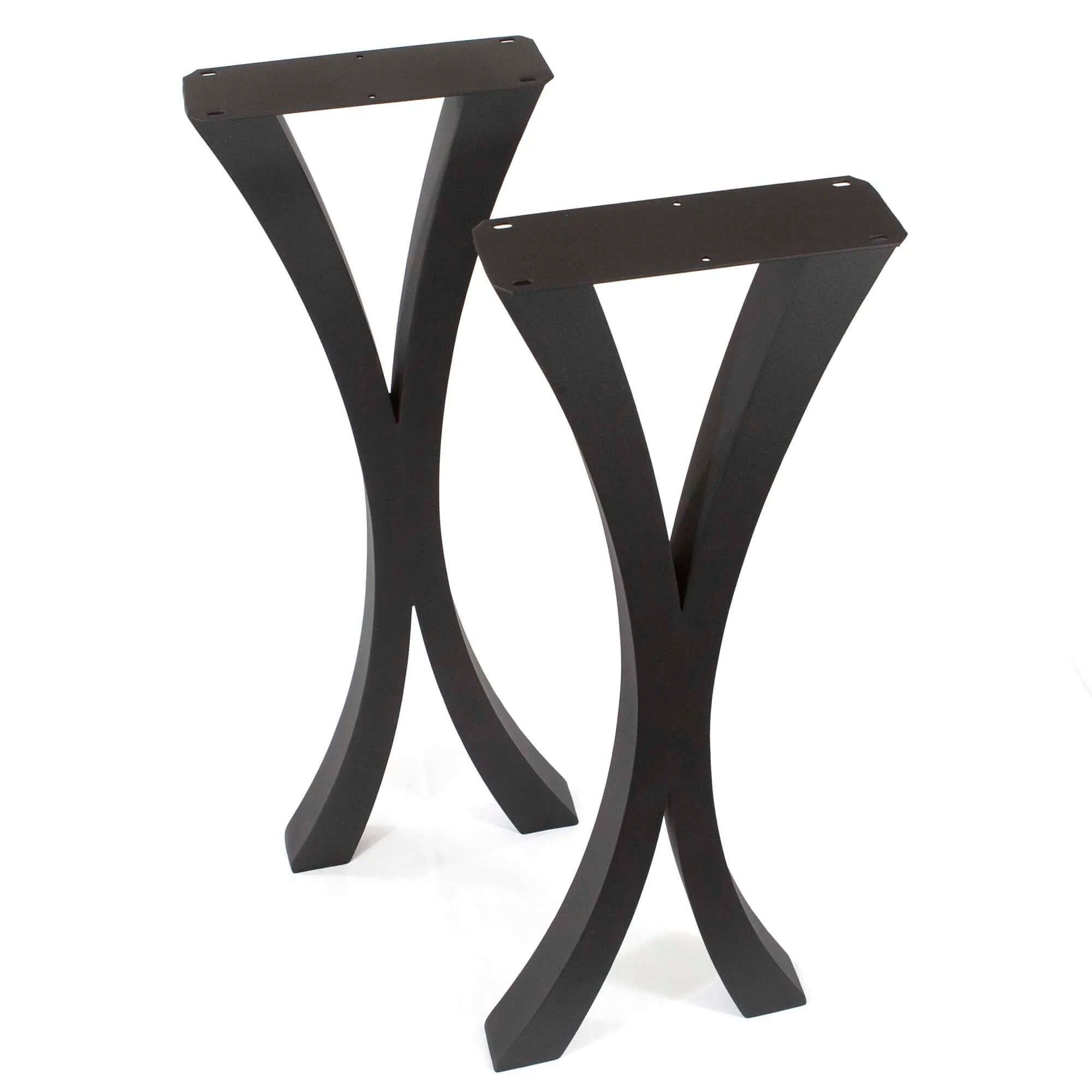 ST3013N, Flowy X-Shaped Bar Height Table Legs, 1 Pair