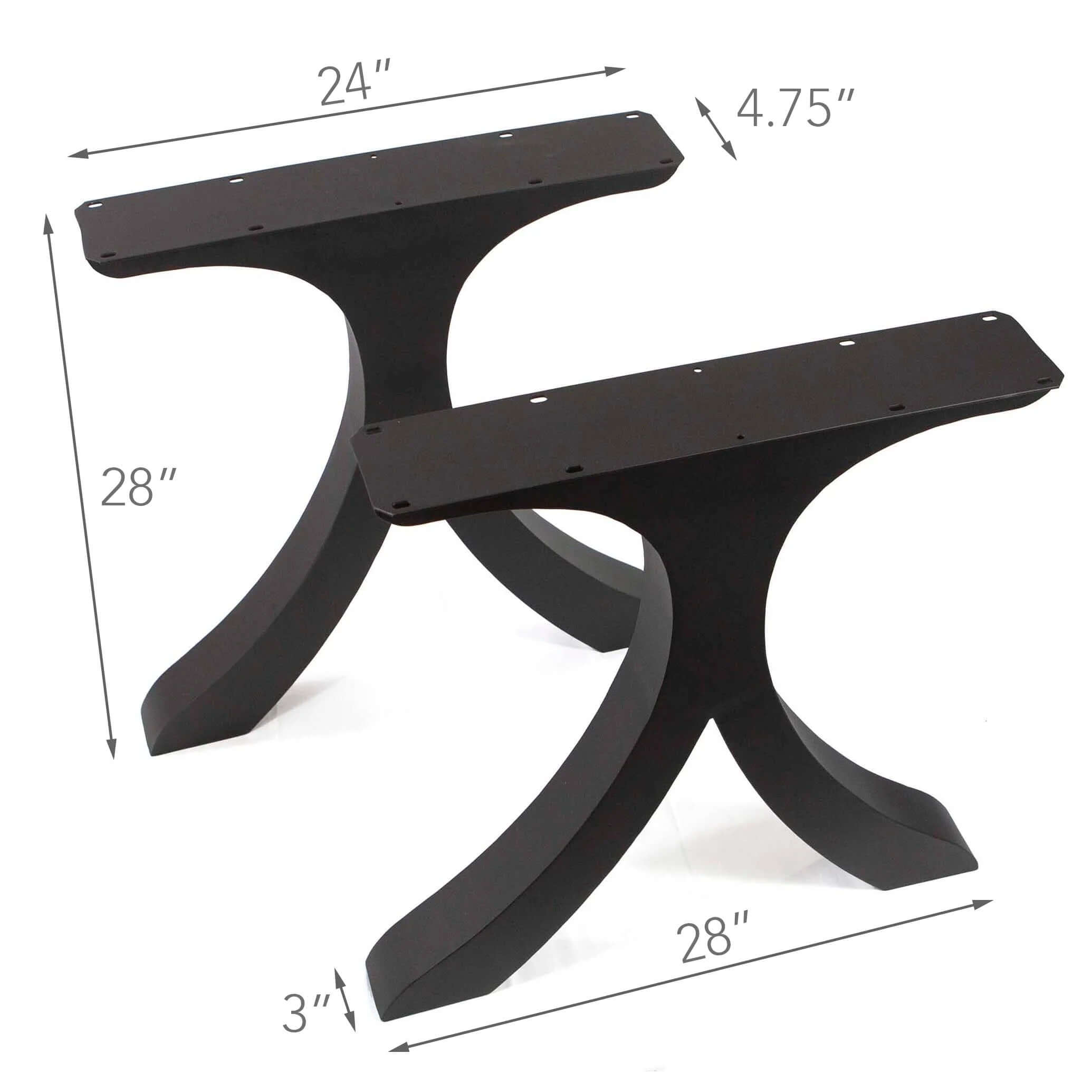 ST3016 - Flowy Wishbone Dining Table Legs