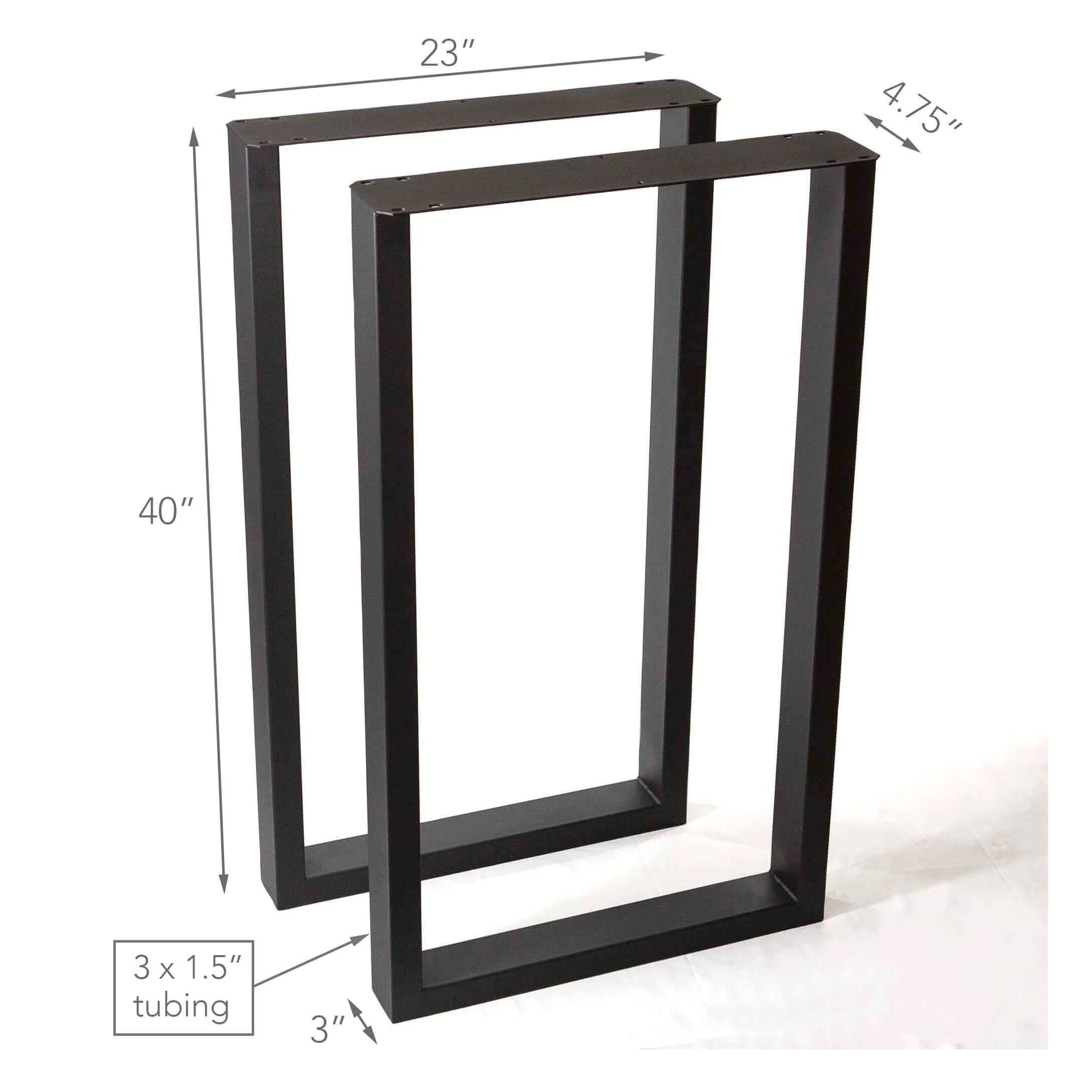 W5036N23 - Bar Height Pub Table Legs, 1 Pair, 101 x 58cm