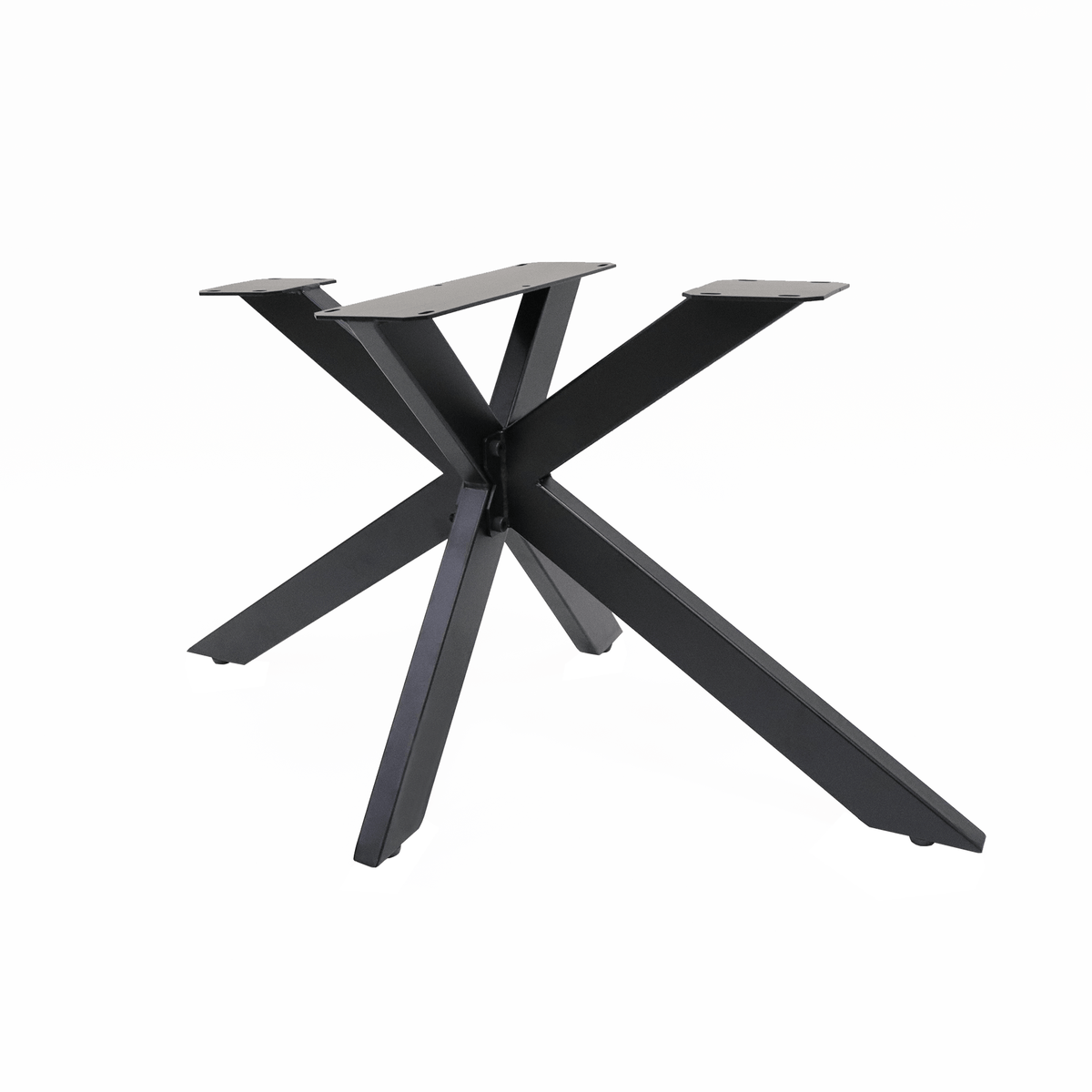 Black spider-style coffee table base with outward legs and central column