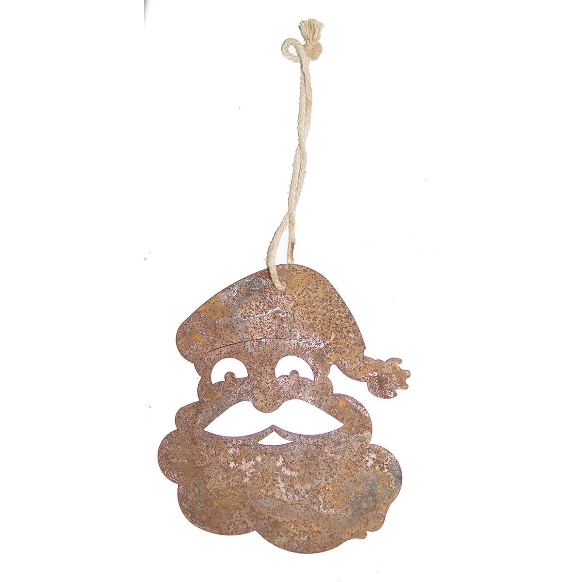 DE01010 Pendant Santa Claus - rusted metal arts in garden