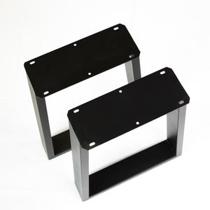 SS260 Trapezoid End Table Legs, Black Powder Coated 560mm x 310mm