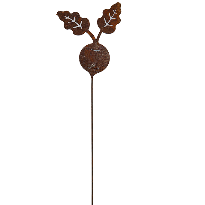 W4943 Turnip Picks - rusted garden stakes