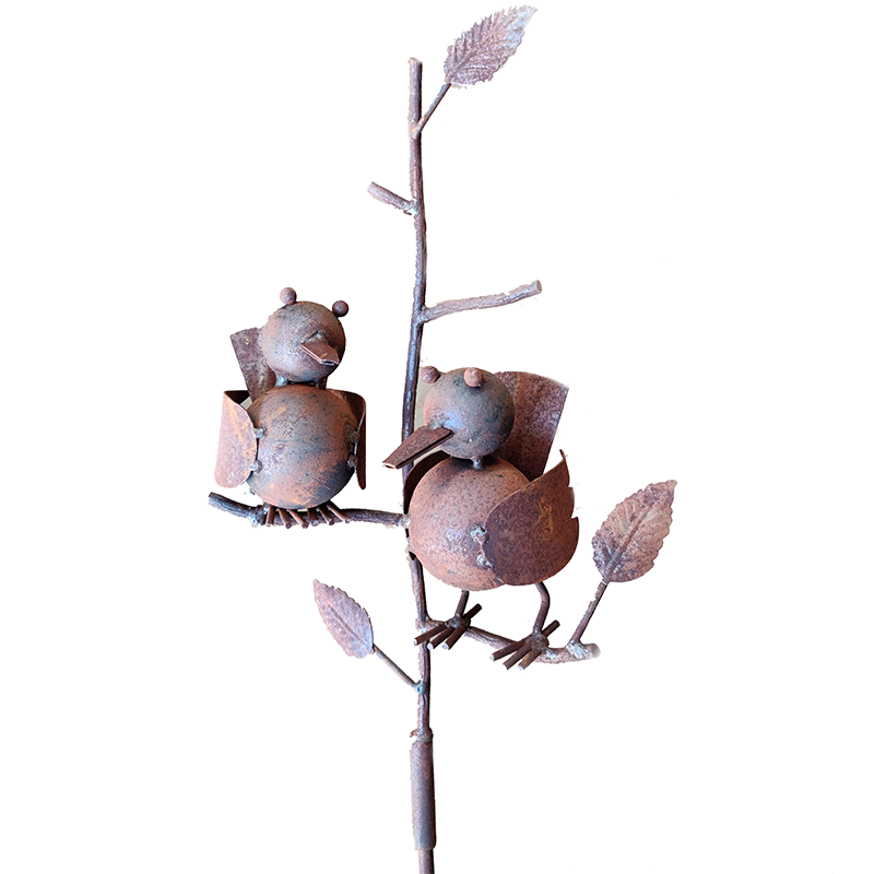 W4053 Long stake with Two birds