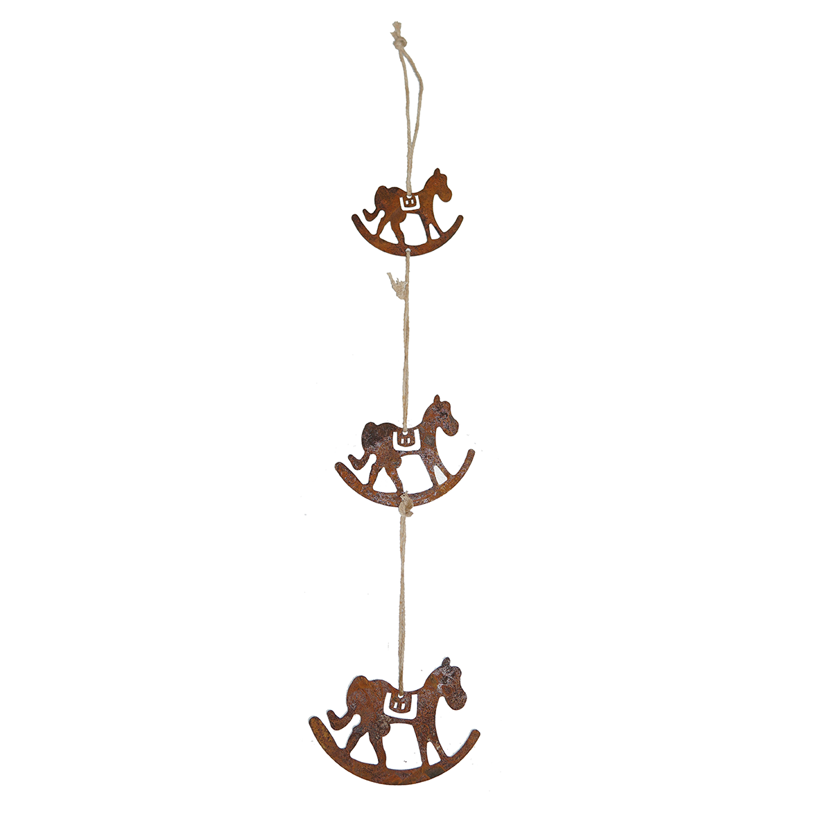 LU0204 Pendant Horse - rusted metal arts in garden