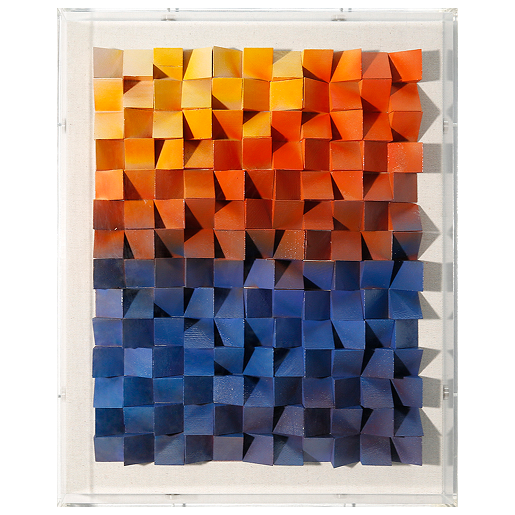 Wooden blocks I wall art 3D art BDOC1002B - 40*50cm