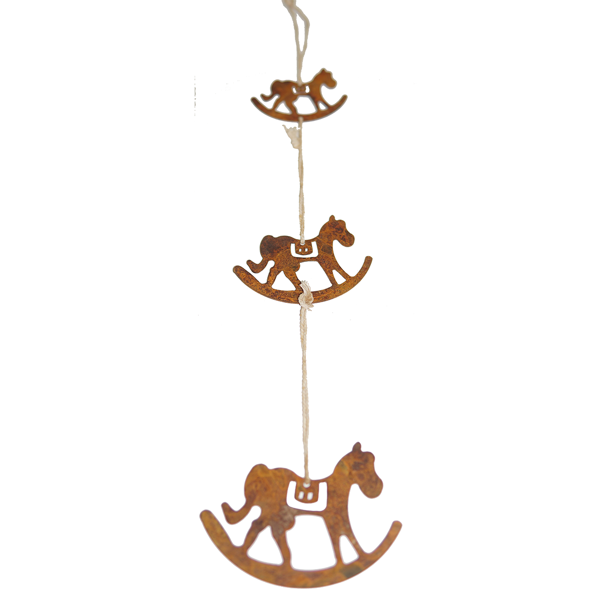 LU0204 Pendant Horse - rusted metal arts in garden