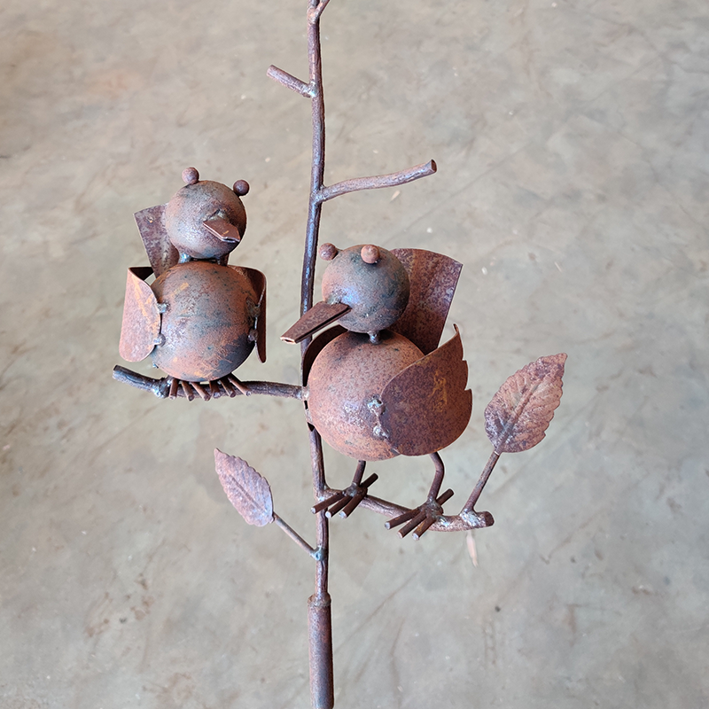 W4053 Long stake with Two birds