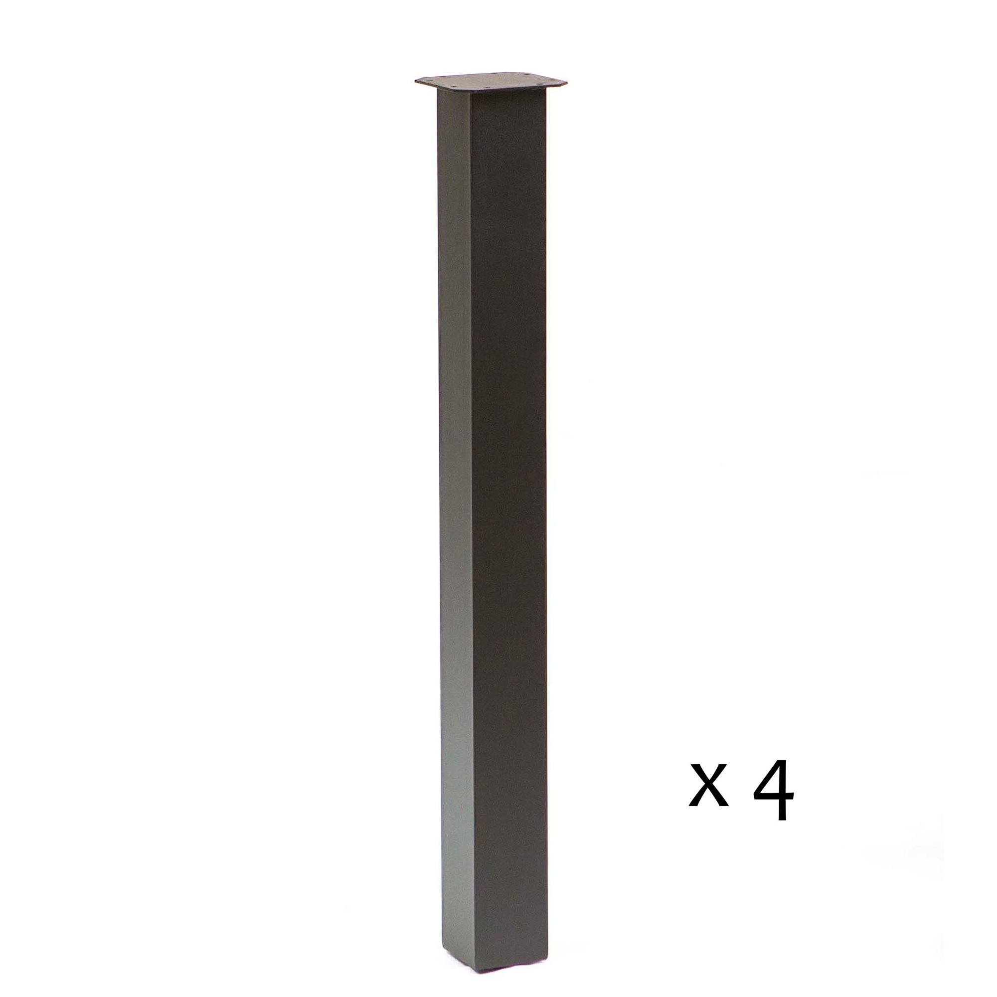 SS1070 Column Style Counter Height Legs 86cm H, Black Powder Coated, Set/4